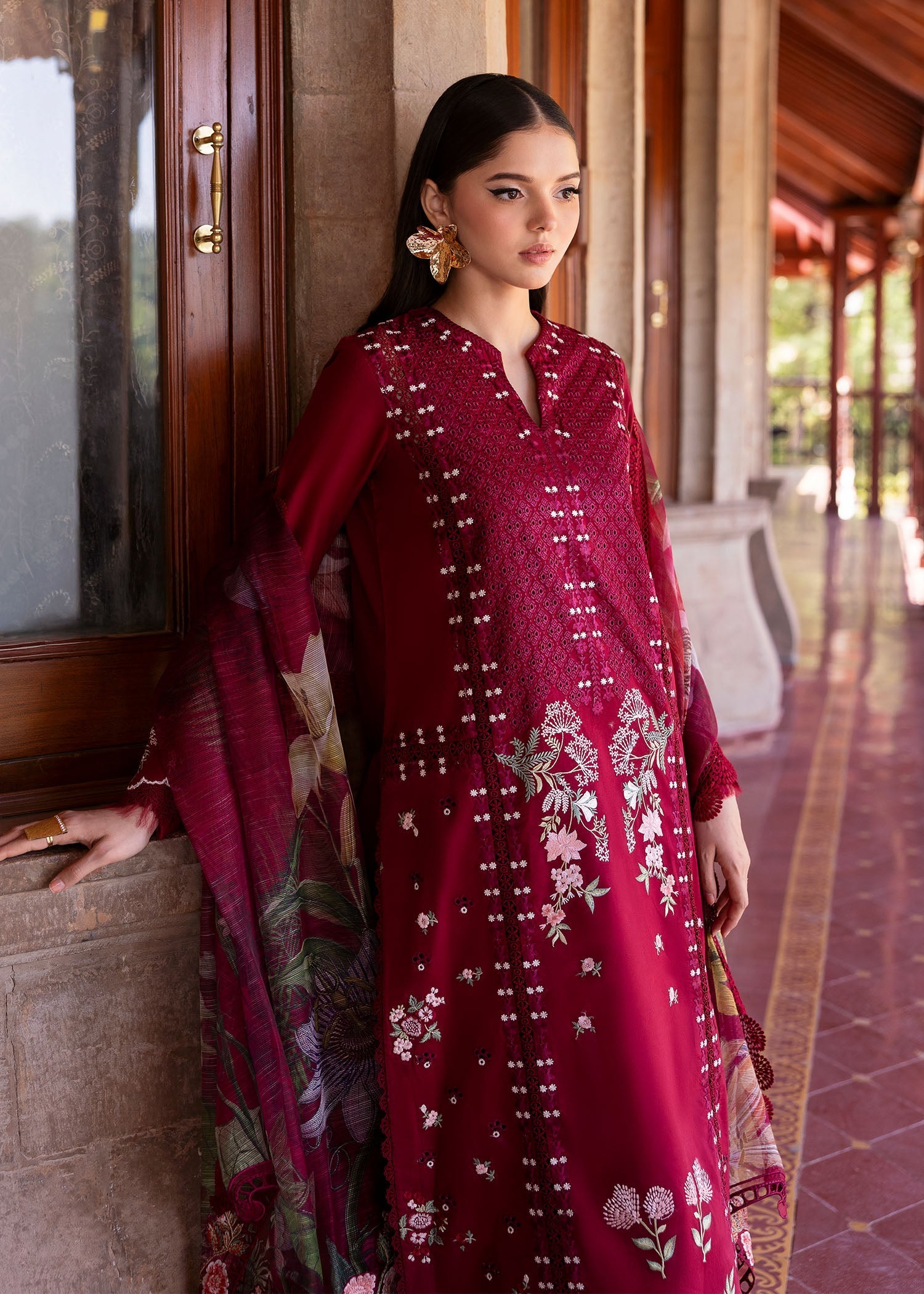 Saira Shakira | Bloom Lawn 25 | HANGING GARDENS 2-A by Saira Shakira - Designer Dress - Type: Ladies Clothes - Available at Libayah - 100% Original