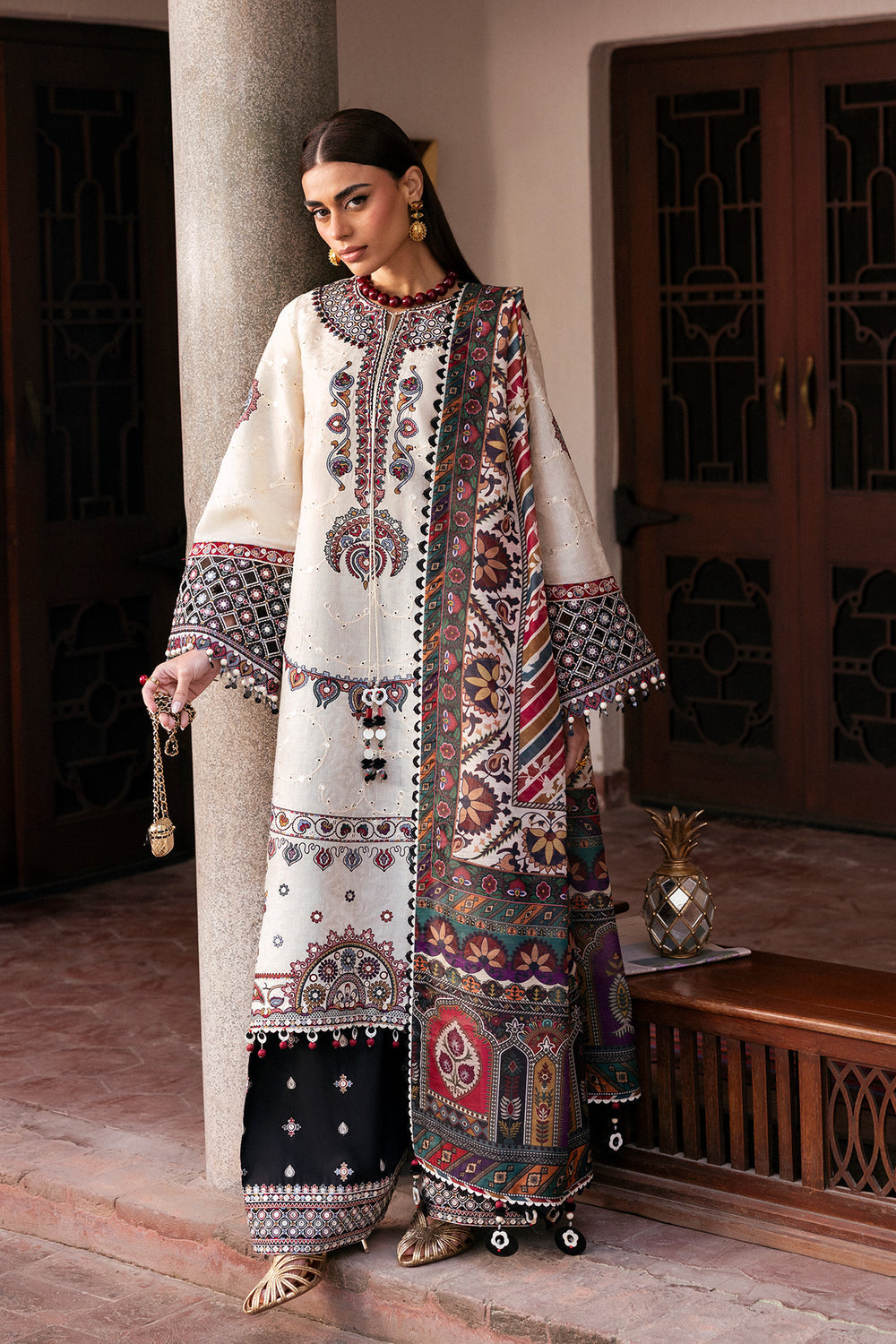 Jazmin | Shahkaar Luxury Eid Lawn SS26 | SL26-D02 - Designer Dress - Type : Ladies Clothes - Available at Libayah - 100% Original