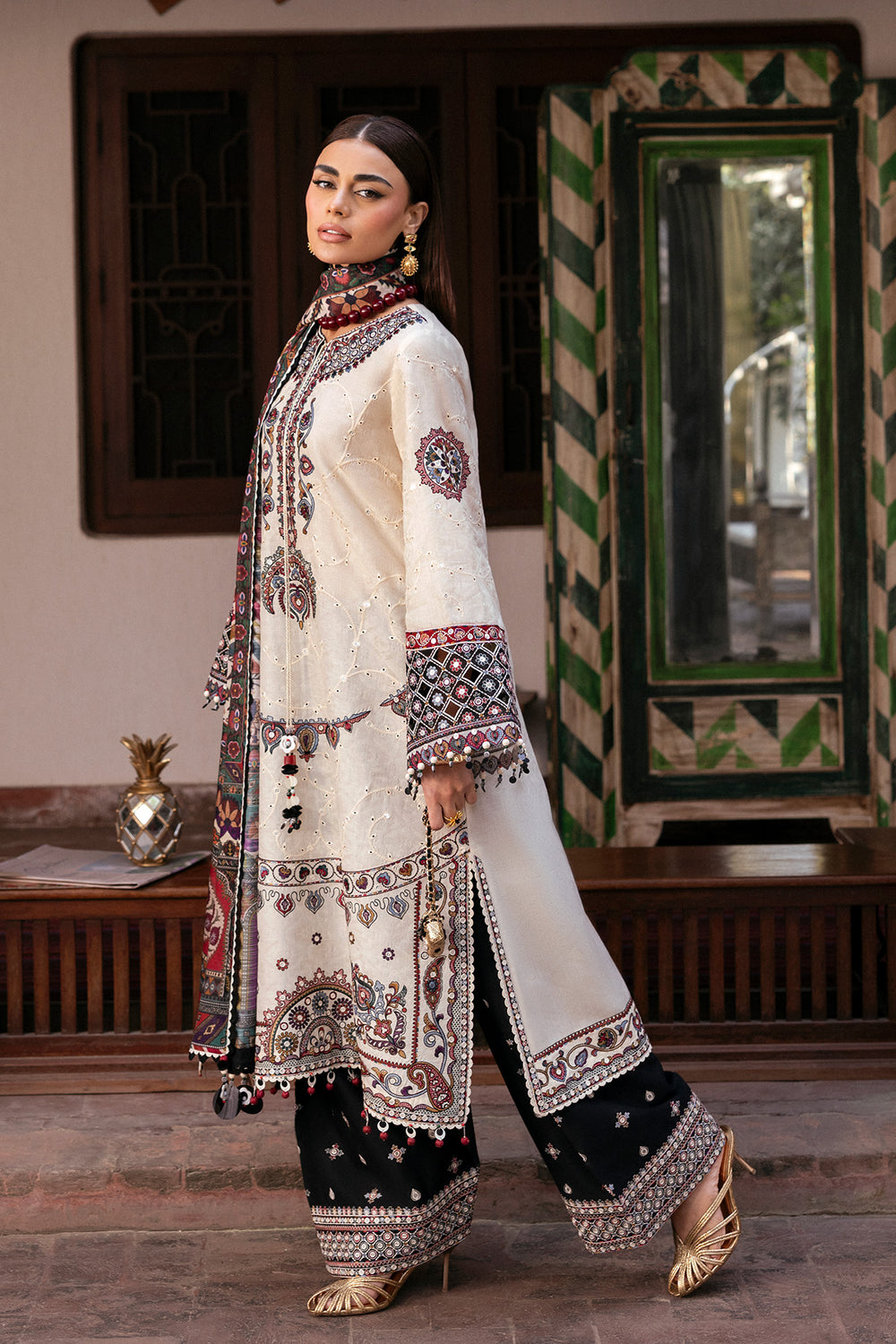 Jazmin | Shahkaar Luxury Eid Lawn SS26 | SL26-D02 - Designer Dress - Type : Ladies Clothes - Available at Libayah - 100% Original