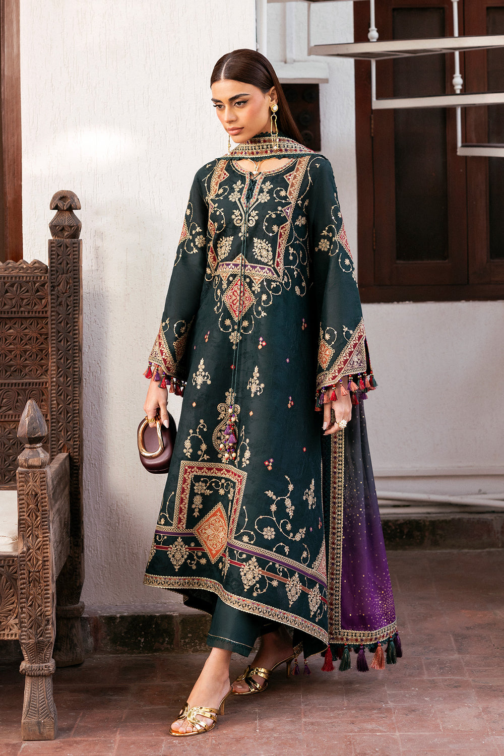 Jazmin | Shahkaar Luxury Eid Lawn SS26 | SL26-D03 - Designer Dress - Type : Ladies Clothes - Available at Libayah - 100% Original