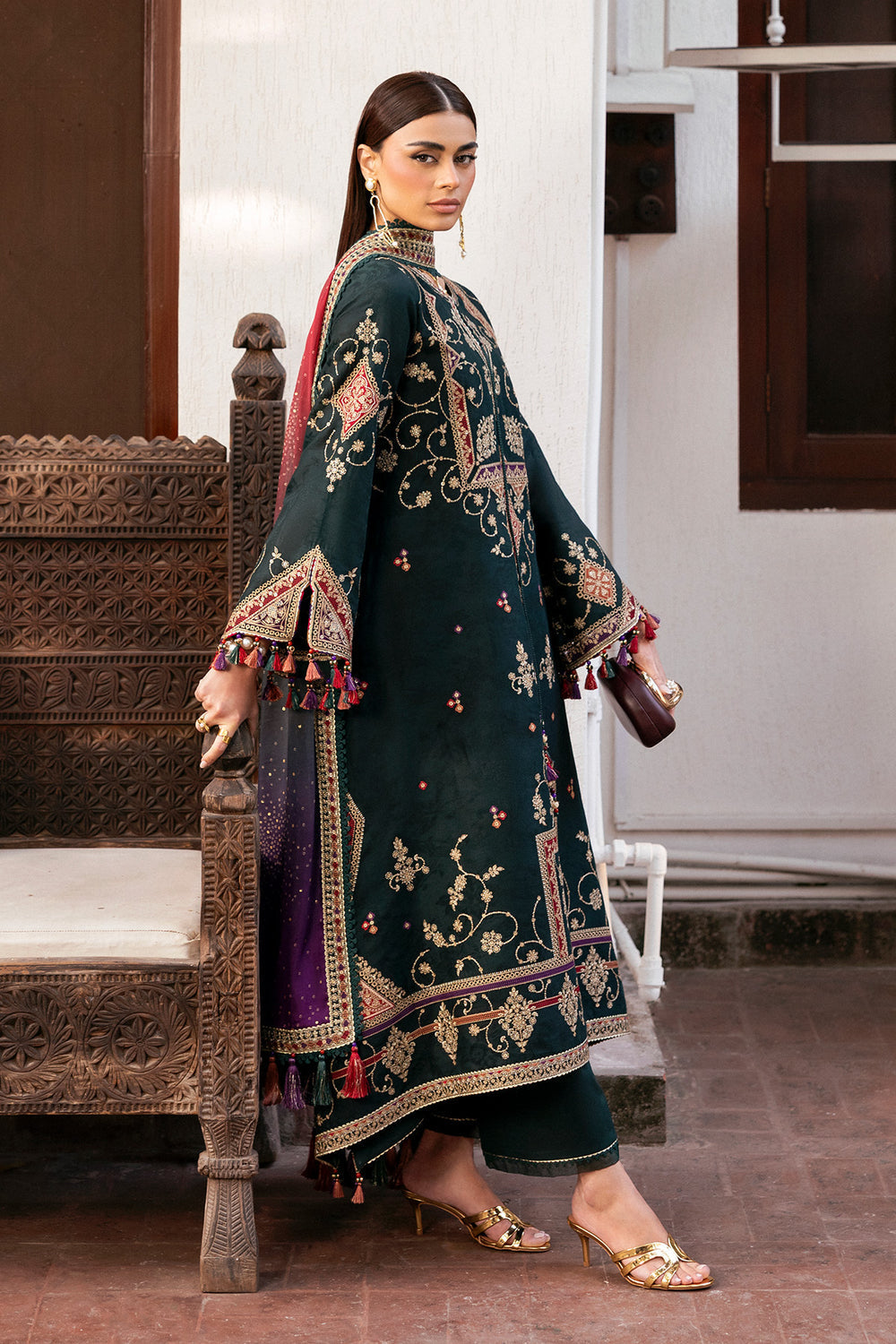Jazmin | Shahkaar Luxury Eid Lawn SS26 | SL26-D03 - Designer Dress - Type : Ladies Clothes - Available at Libayah - 100% Original
