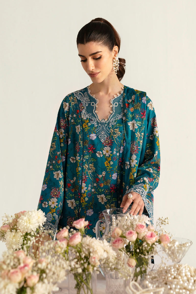 Qalamkar | Q Prints 2025 | PQ-10 FAHA by Qalamkar - Designer Dress - Type: Ladies Clothes - Available at Libayah - 100% Original