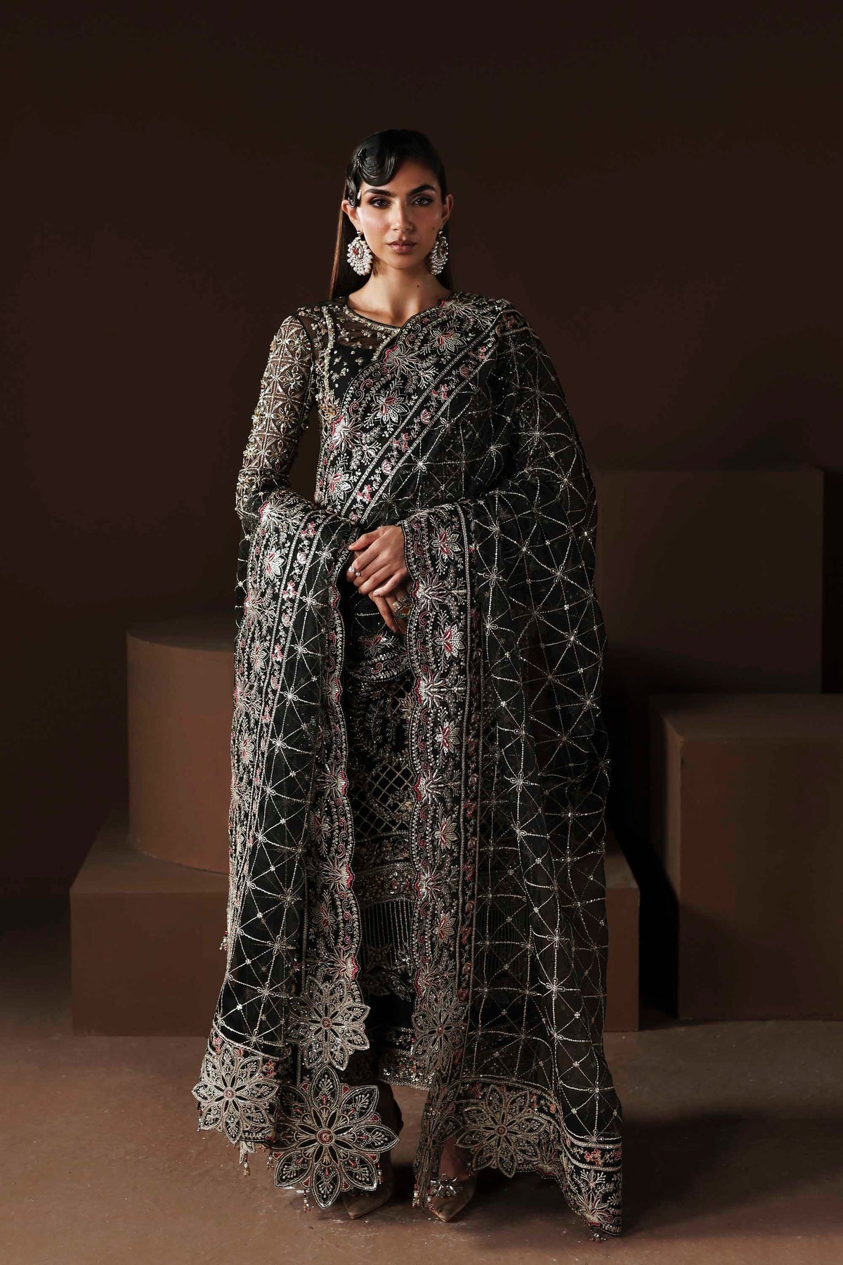 Akbar Aslam | Luxury Formals |Noir - Designer Dress - Type : Ladies Clothes - Available at Libayah - 100% Original