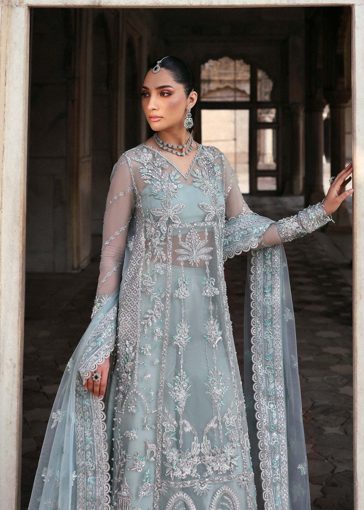 Akbar Aslam | Dastaan Luxury Formals | Mahrosh by Akbar Aslam - Designer Dress - Type: Ladies Clothes - Available at Libayah - 100% Original