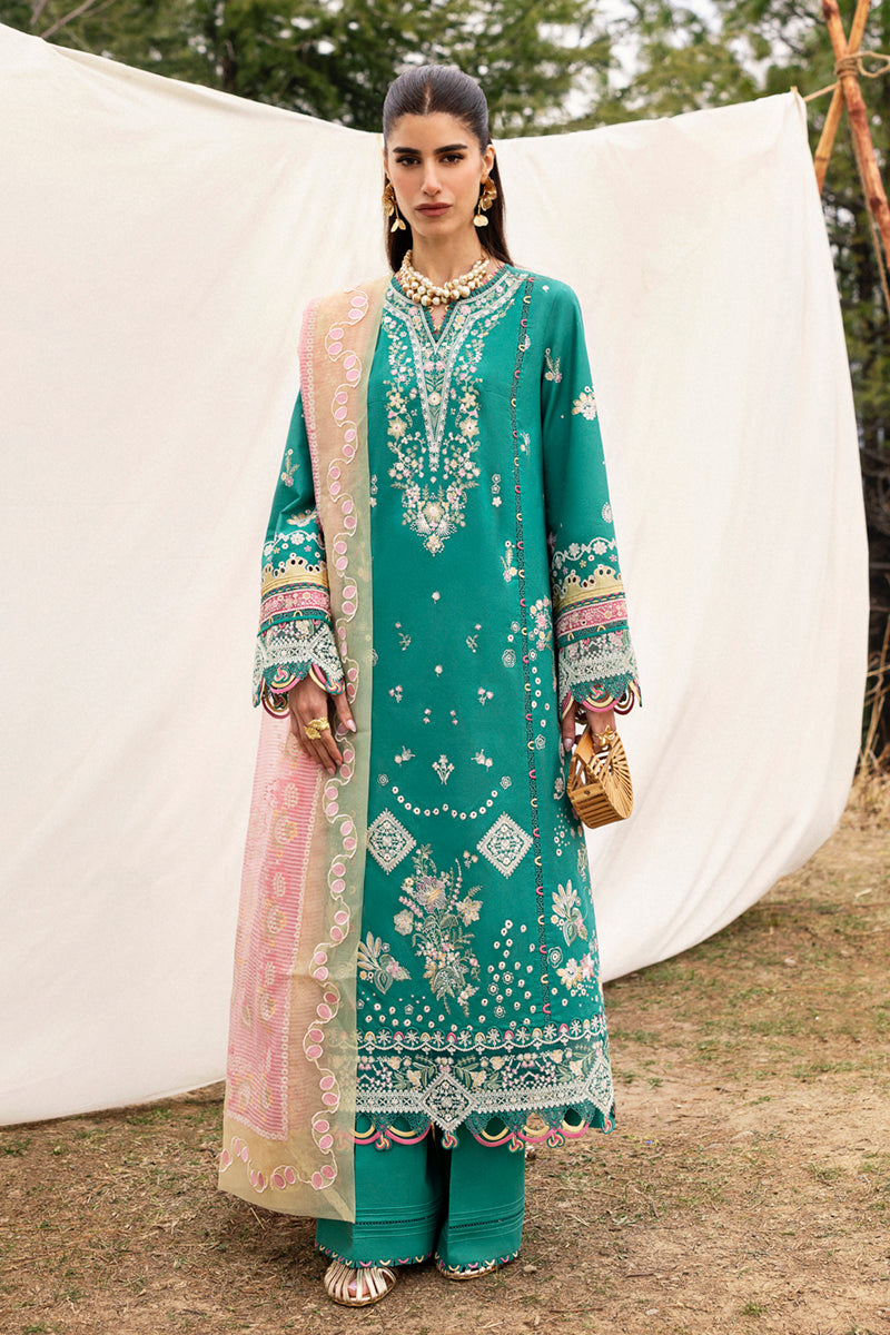 Qalamkar | Qlinekari Lawn | DC-08 Elida by Qalamkar - Designer Dress - Type: Ladies Clothes - Available at Libayah - 100% Original