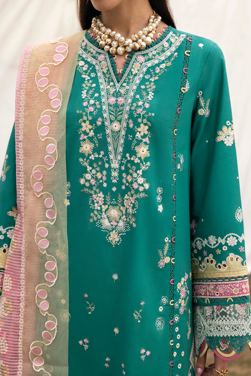 Qalamkar | Qlinekari Lawn | DC-08 Elida by Qalamkar - Designer Dress - Type: Ladies Clothes - Available at Libayah - 100% Original