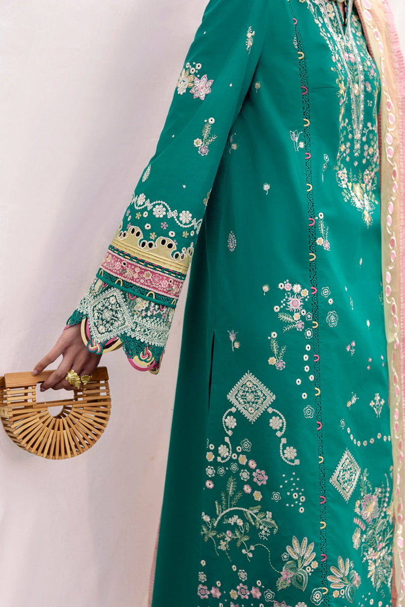Qalamkar | Qlinekari Lawn | DC-08 Elida by Qalamkar - Designer Dress - Type: Ladies Clothes - Available at Libayah - 100% Original