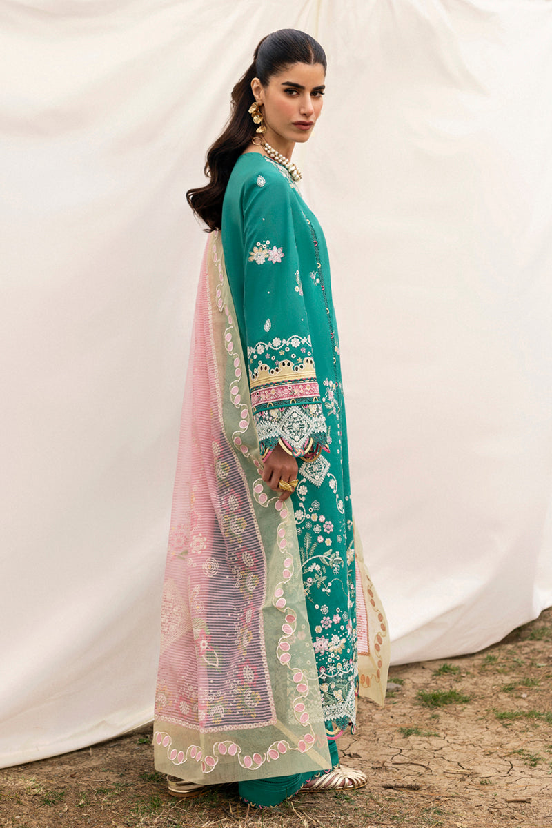 Qalamkar | Qlinekari Lawn | DC-08 Elida by Qalamkar - Designer Dress - Type: Ladies Clothes - Available at Libayah - 100% Original