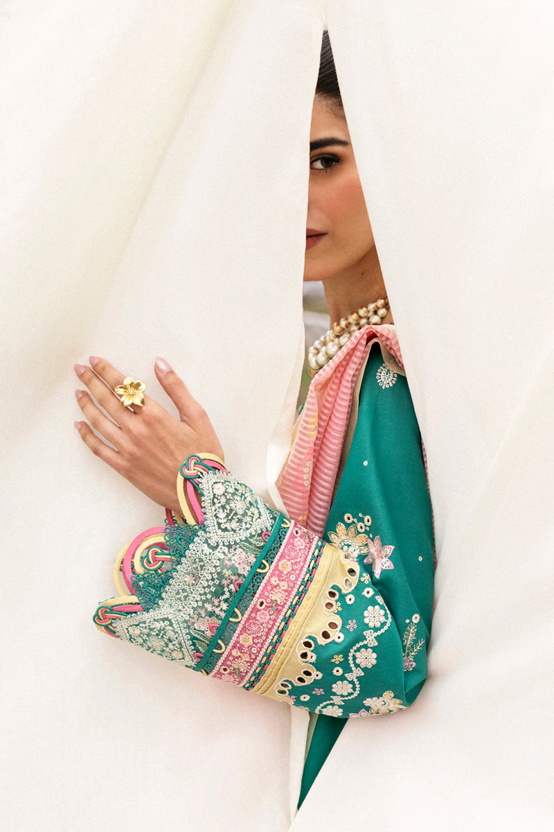 Qalamkar | Qlinekari Lawn | DC-08 Elida by Qalamkar - Designer Dress - Type: Ladies Clothes - Available at Libayah - 100% Original