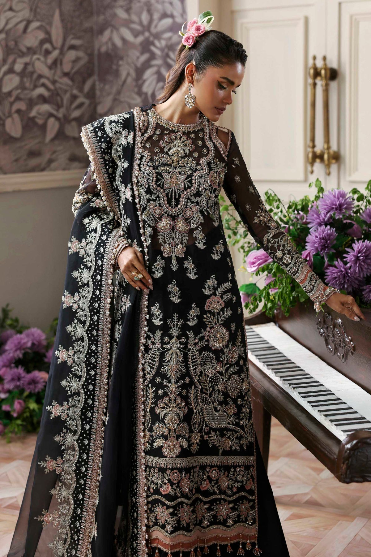Akbar Aslam | Deewani Wedding Formals | Nocturne by Akbar Aslam - Designer Dress  - Type : Ladies Clothes - Available at Libayah - 100% Original 
