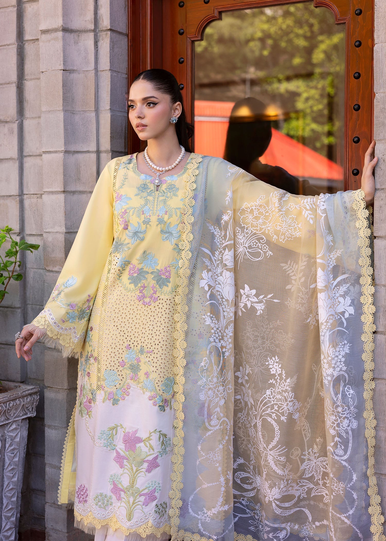 Saira Shakira | Bloom Lawn 25 | LOTUS REVERIE 4-A by Saira Shakira - Designer Dress - Type: Ladies Clothes - Available at Libayah - 100% Original