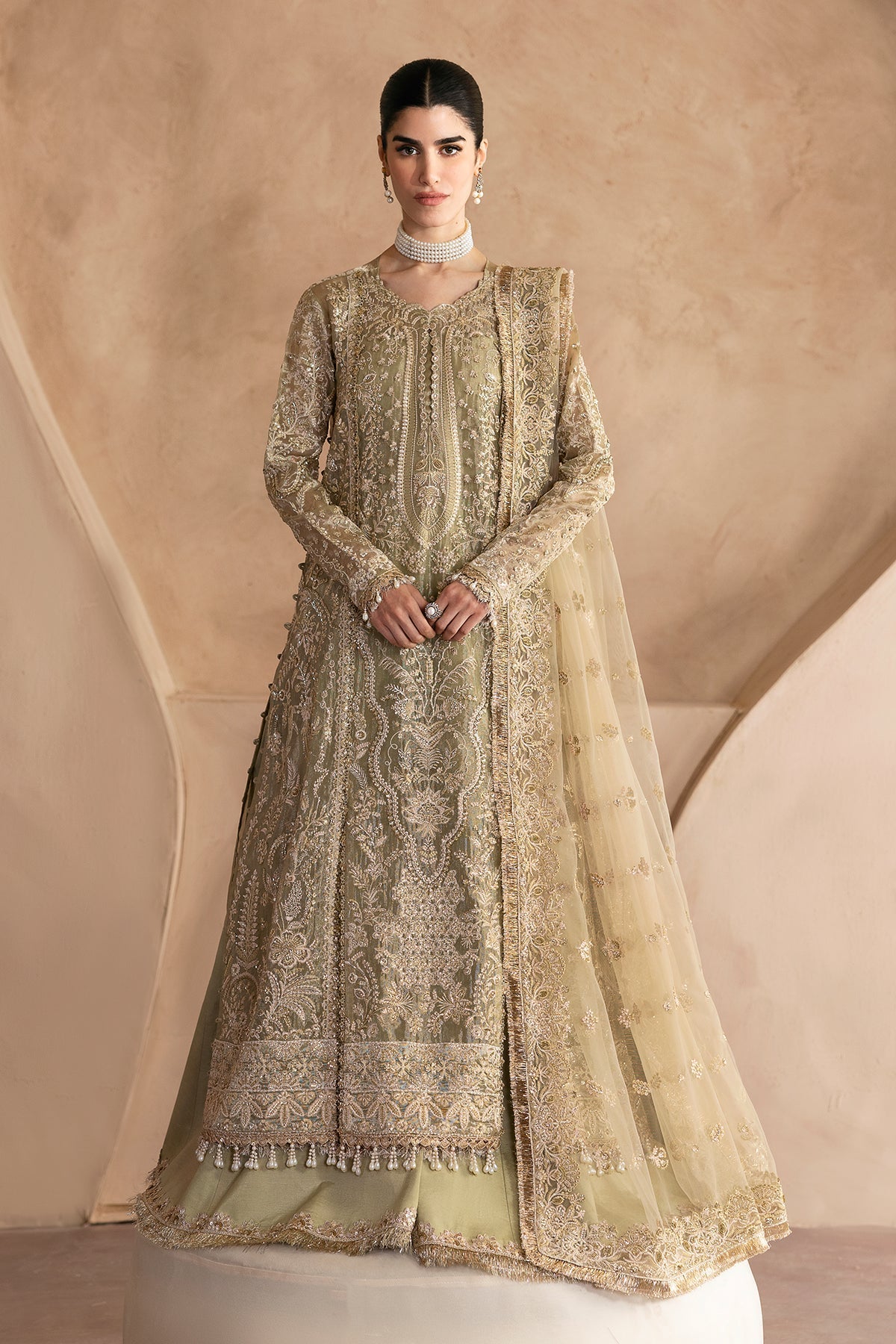 Emaan Adeel | Clay Couture | LUSTRE by Emaan Adeel - Designer Dress - Type: Ladies Clothes - Available at Libayah - 100% Original
