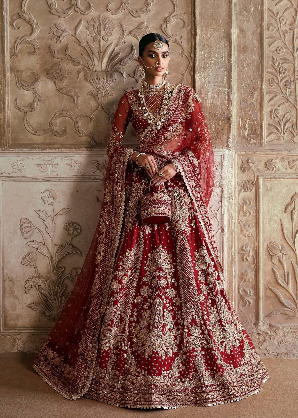Akbar Aslam | Rajkumari Bridals | Rajbano by Akbar Aslam - Designer Dress - Type: Ladies Clothes - Available at Libayah - 100% Original