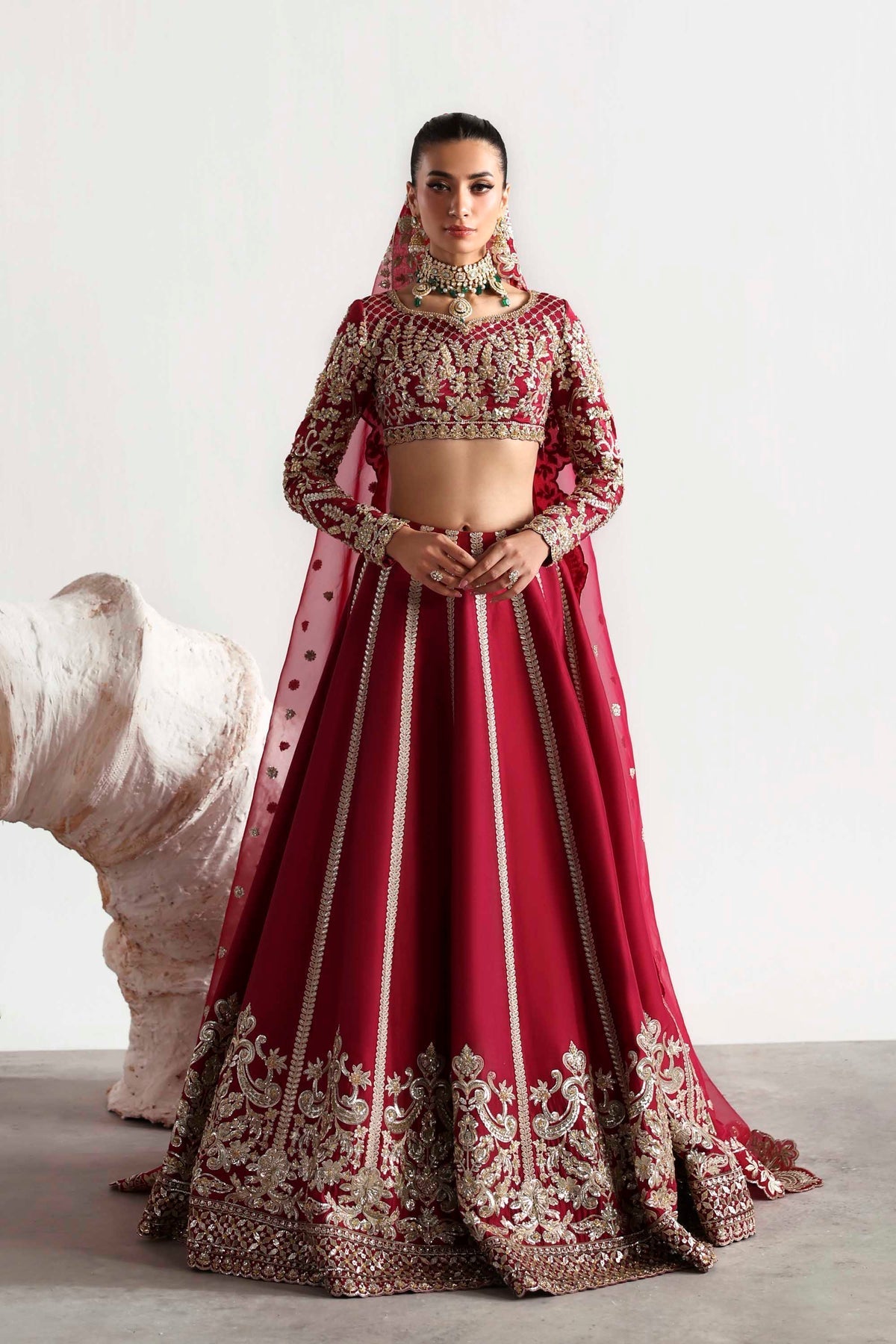Akbar Aslam | Luxury Formals 25 | Rouge by Akbar Aslam - Designer Dress  - Type : Ladies Clothes - Available at Libayah - 100% Original 