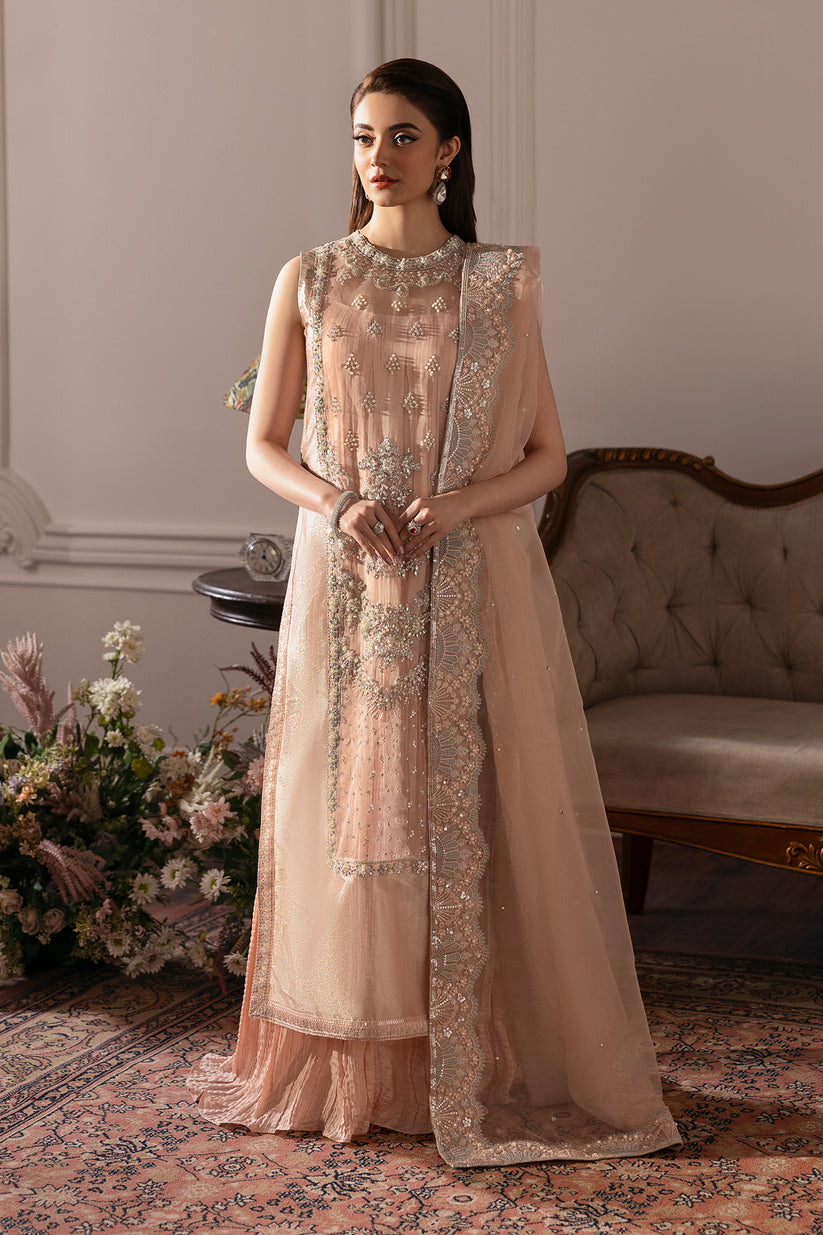 Raja Salahuddin | Love After Love Eid Edit 25 | Bitter Peach by Raja Salahuddin - Designer Dress  - Type : Ladies Clothes - Available at Libayah - 100% Original 