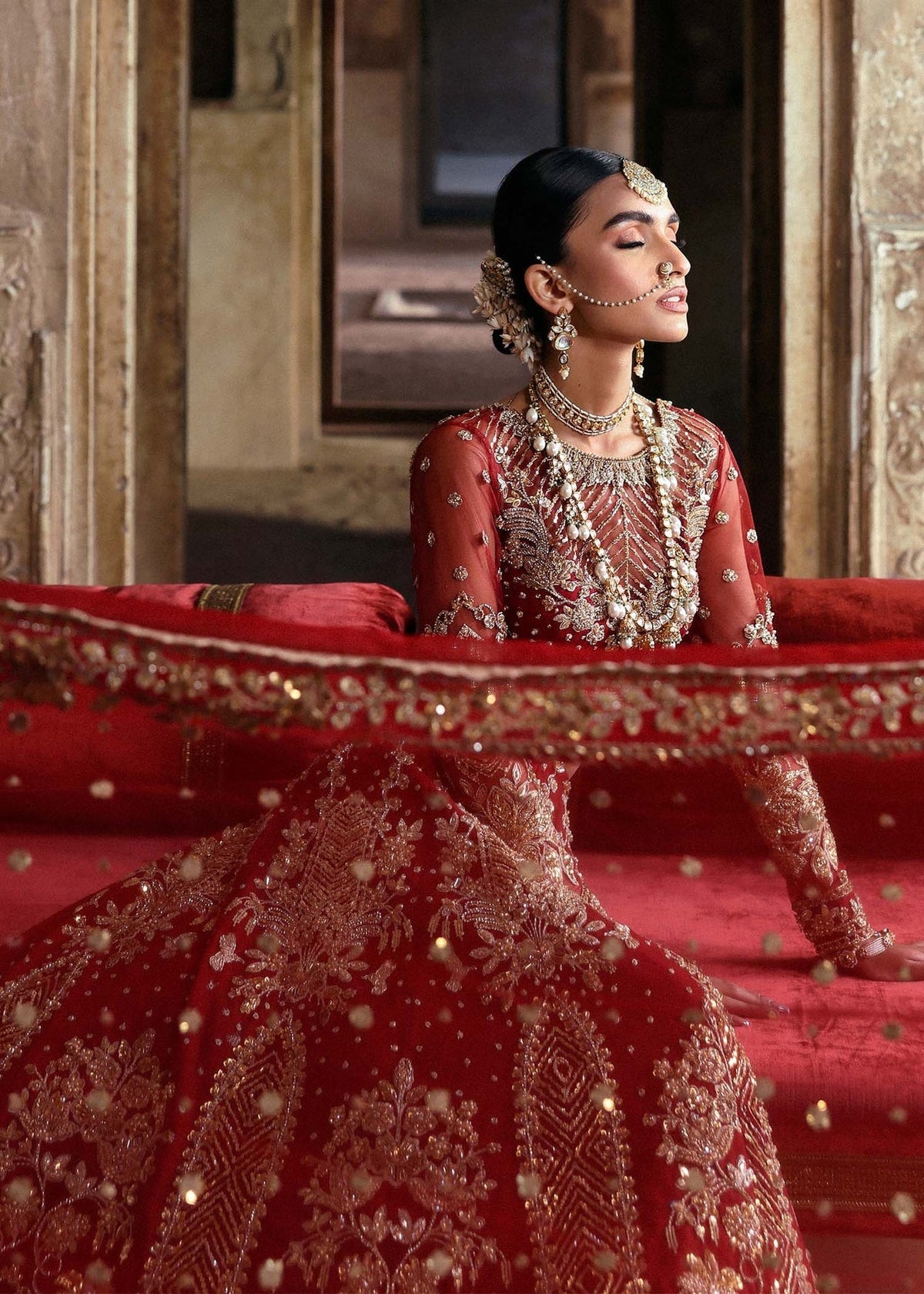 Akbar Aslam | Rajkumari Bridals | Rajbano by Akbar Aslam - Designer Dress - Type: Ladies Clothes - Available at Libayah - 100% Original