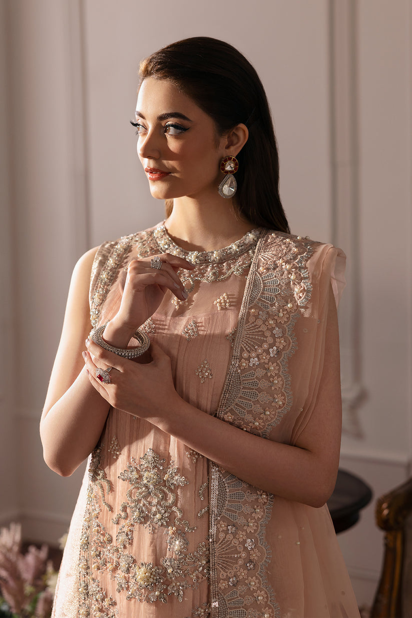 Raja Salahuddin | Love After Love Eid Edit 25 | Bitter Peach by Raja Salahuddin - Designer Dress  - Type : Ladies Clothes - Available at Libayah - 100% Original 