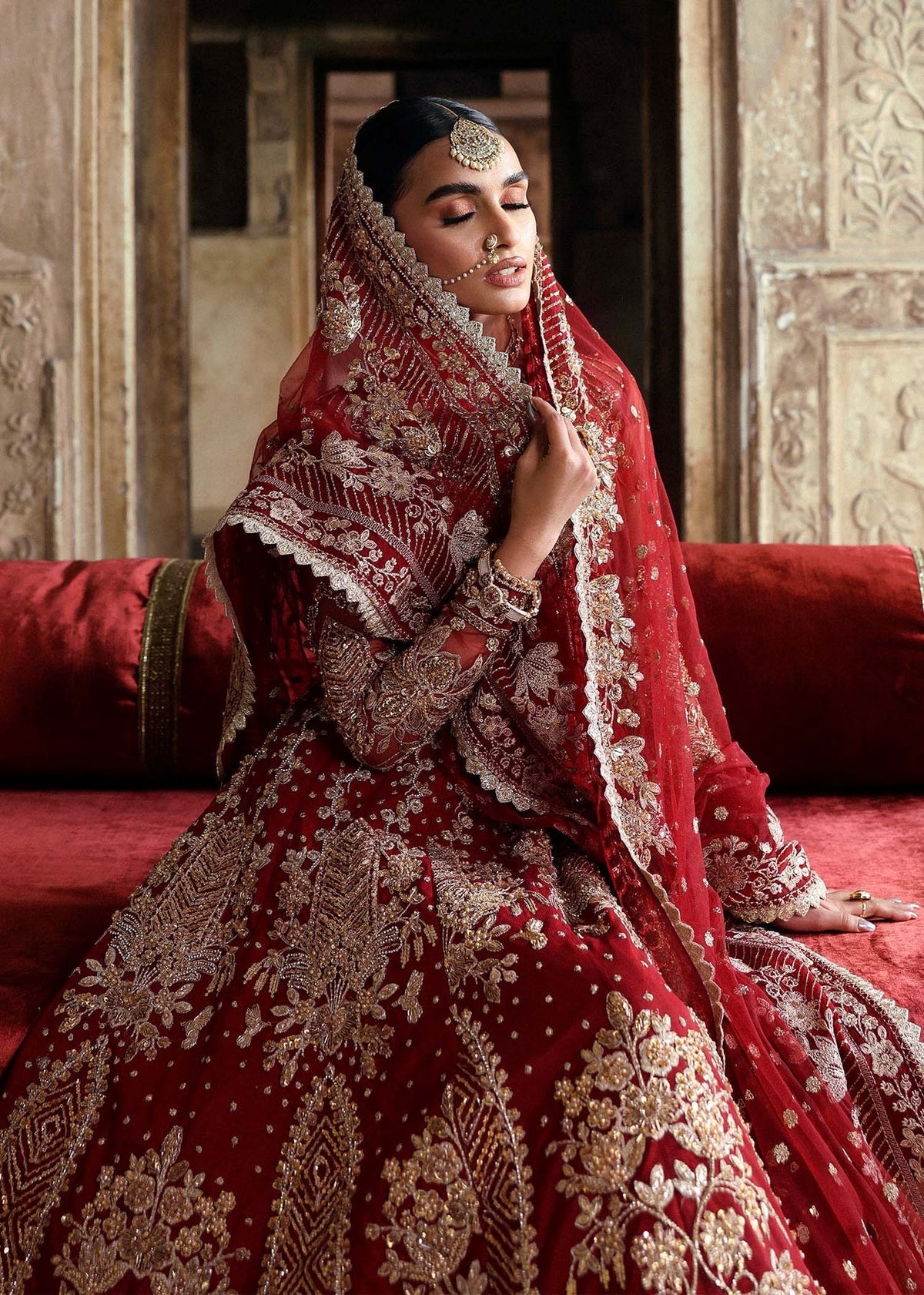 Akbar Aslam | Rajkumari Bridals | Rajbano by Akbar Aslam - Designer Dress - Type: Ladies Clothes - Available at Libayah - 100% Original