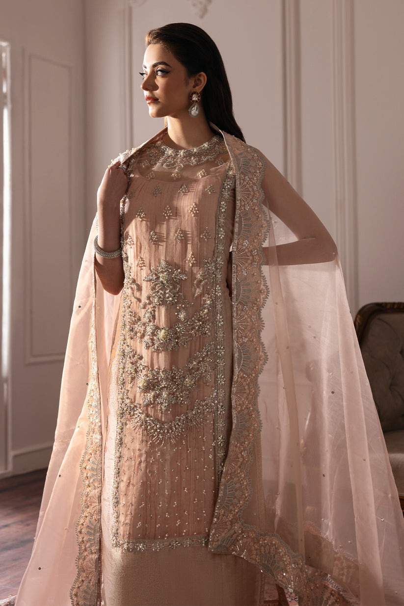 Raja Salahuddin | Love After Love Eid Edit 25 | Bitter Peach by Raja Salahuddin - Designer Dress  - Type : Ladies Clothes - Available at Libayah - 100% Original 