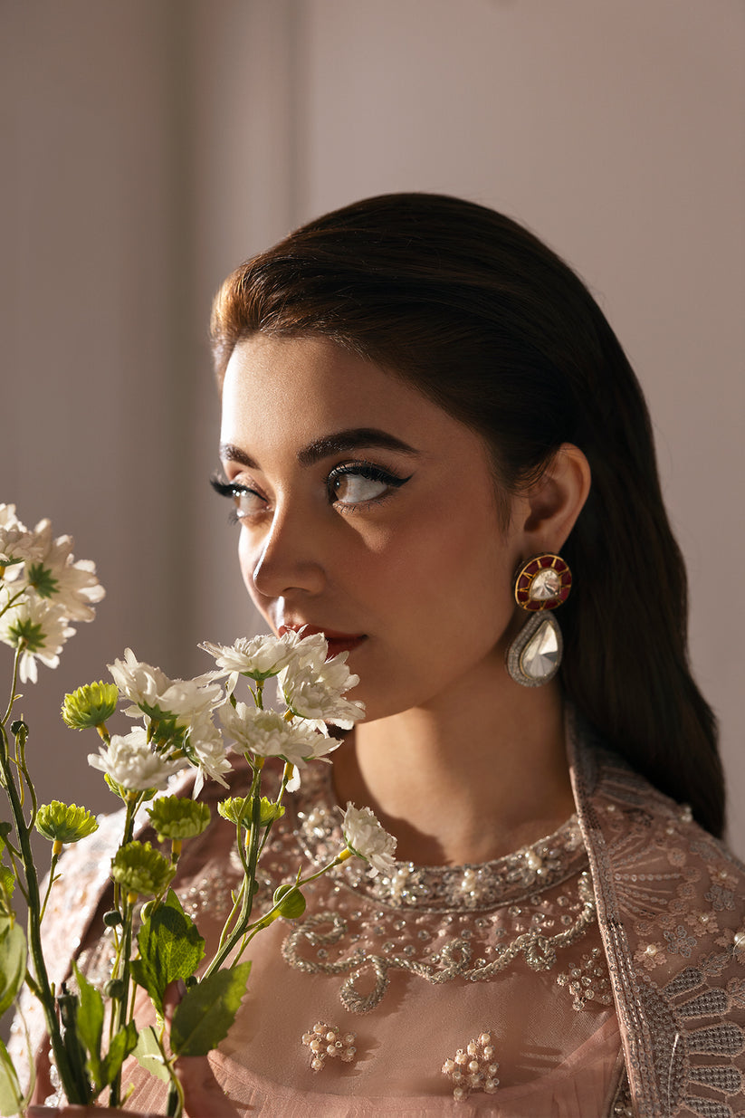 Raja Salahuddin | Love After Love Eid Edit 25 | Bitter Peach by Raja Salahuddin - Designer Dress  - Type : Ladies Clothes - Available at Libayah - 100% Original 