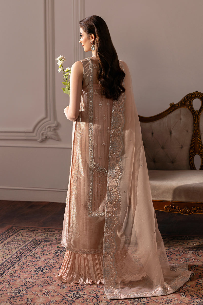 Raja Salahuddin | Love After Love Eid Edit 25 | Bitter Peach by Raja Salahuddin - Designer Dress  - Type : Ladies Clothes - Available at Libayah - 100% Original 