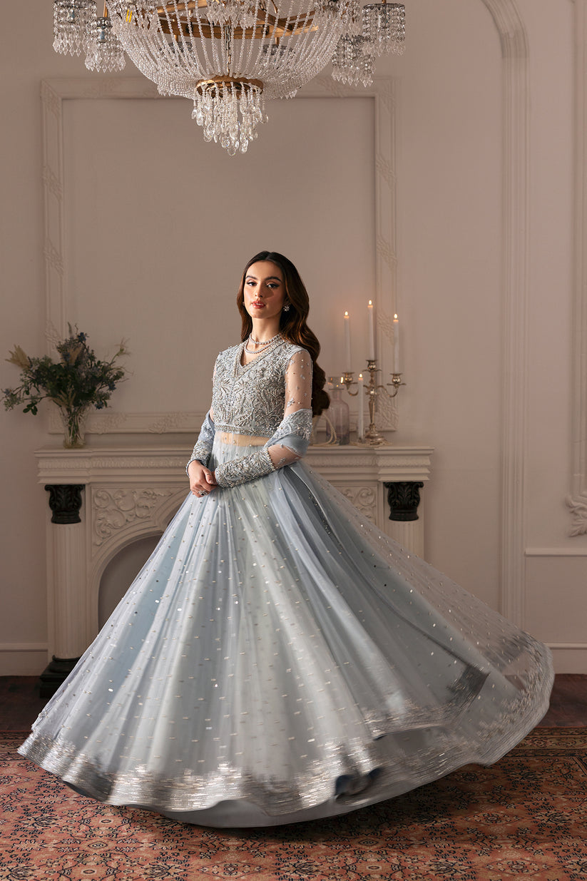Raja Salahuddin | Love After Love Eid Edit 25 |Ice Queen by Raja Salahuddin - Designer Dress  - Type : Ladies Clothes - Available at Libayah - 100% Original 