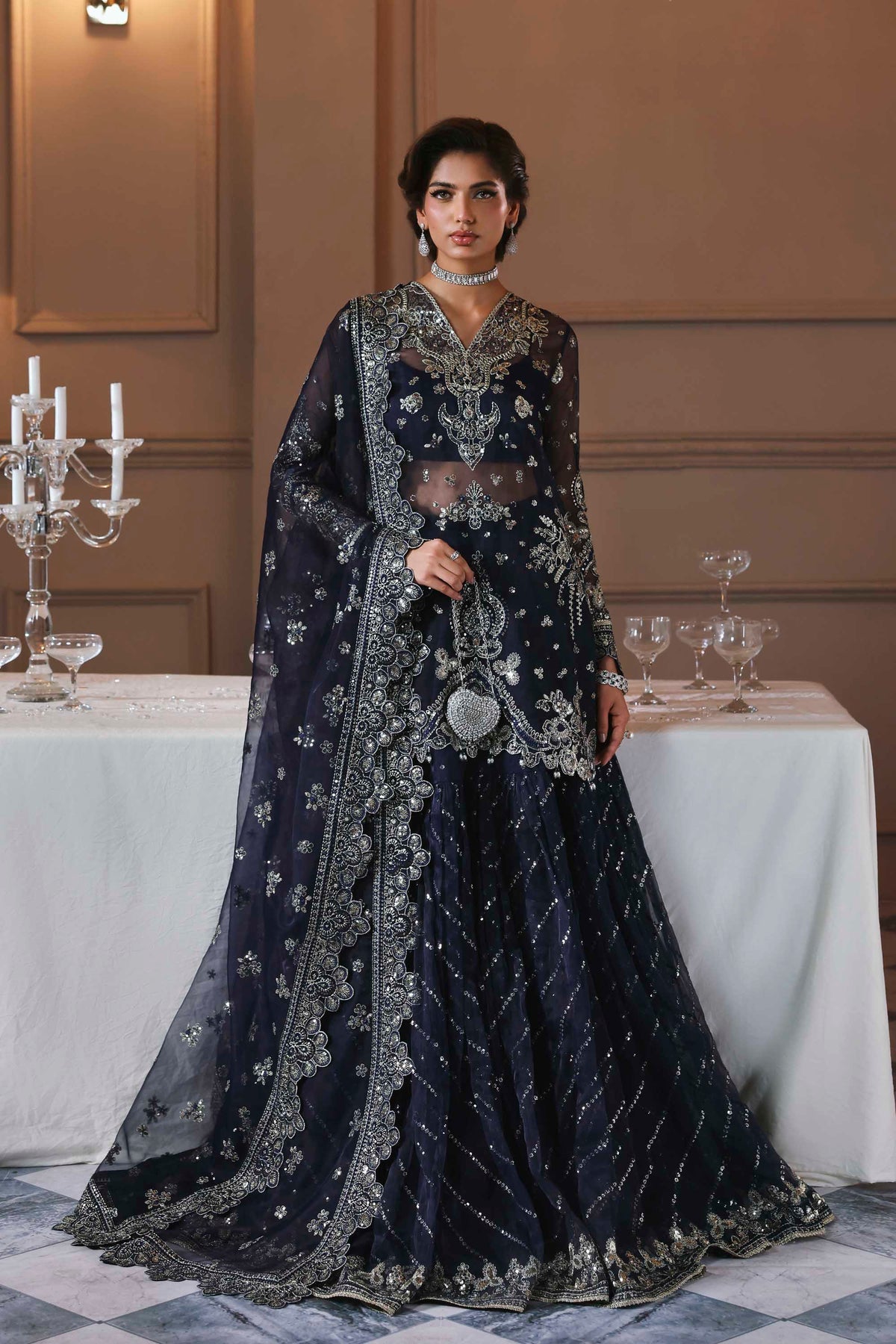 Akbar Aslam | Deewani Wedding Formals | Zarpari by Akbar Aslam - Designer Dress  - Type : Ladies Clothes - Available at Libayah - 100% Original 