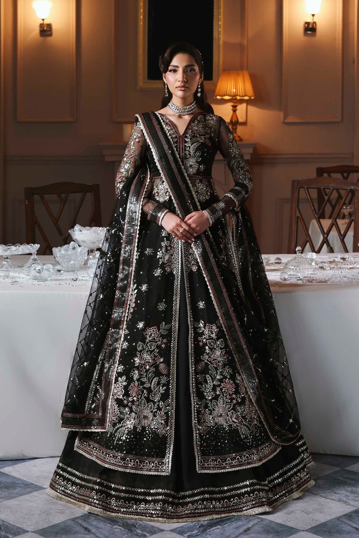 Akbar Aslam | Deewani Wedding Formals | Zarafreen by Akbar Aslam - Designer Dress  - Type : Ladies Clothes - Available at Libayah - 100% Original 