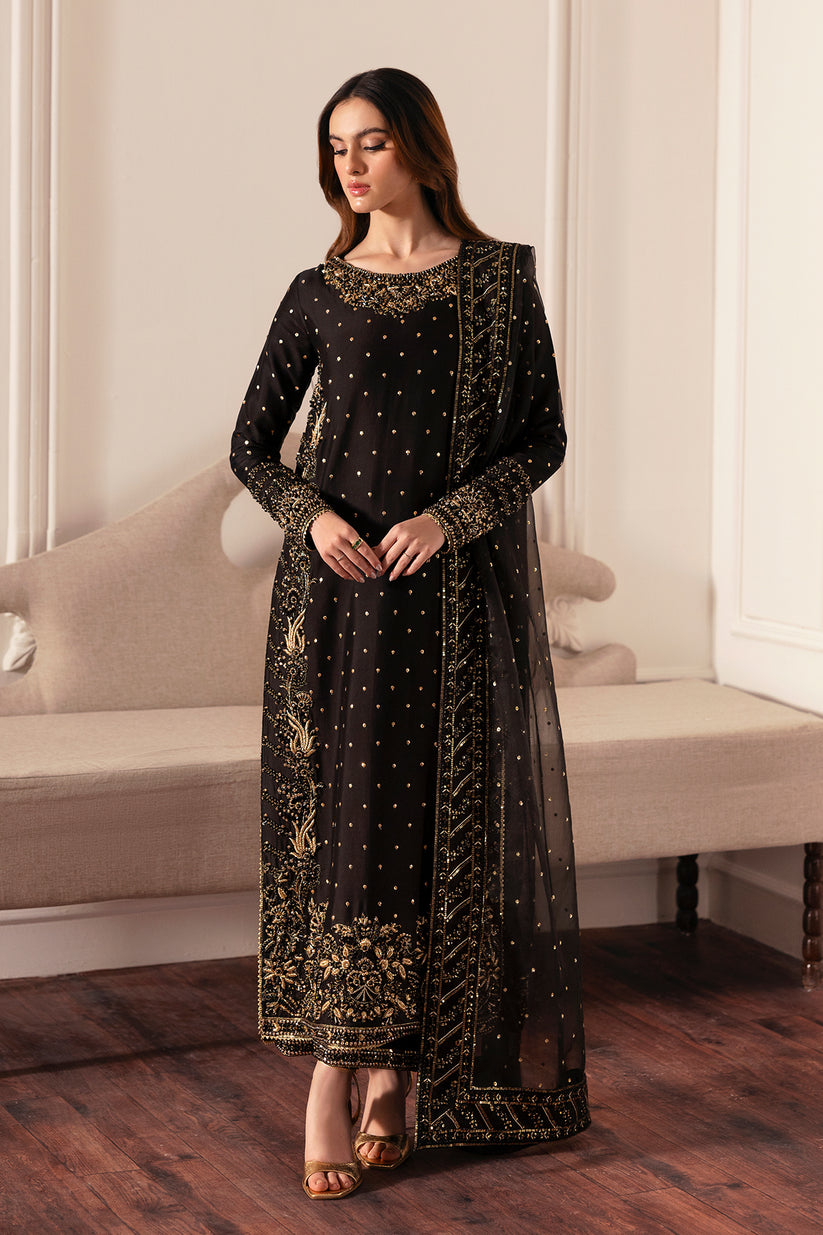 Raja Salahuddin | Love After Love Eid Edit 25 | Inky by Raja Salahuddin - Designer Dress  - Type : Ladies Clothes - Available at Libayah - 100% Original 