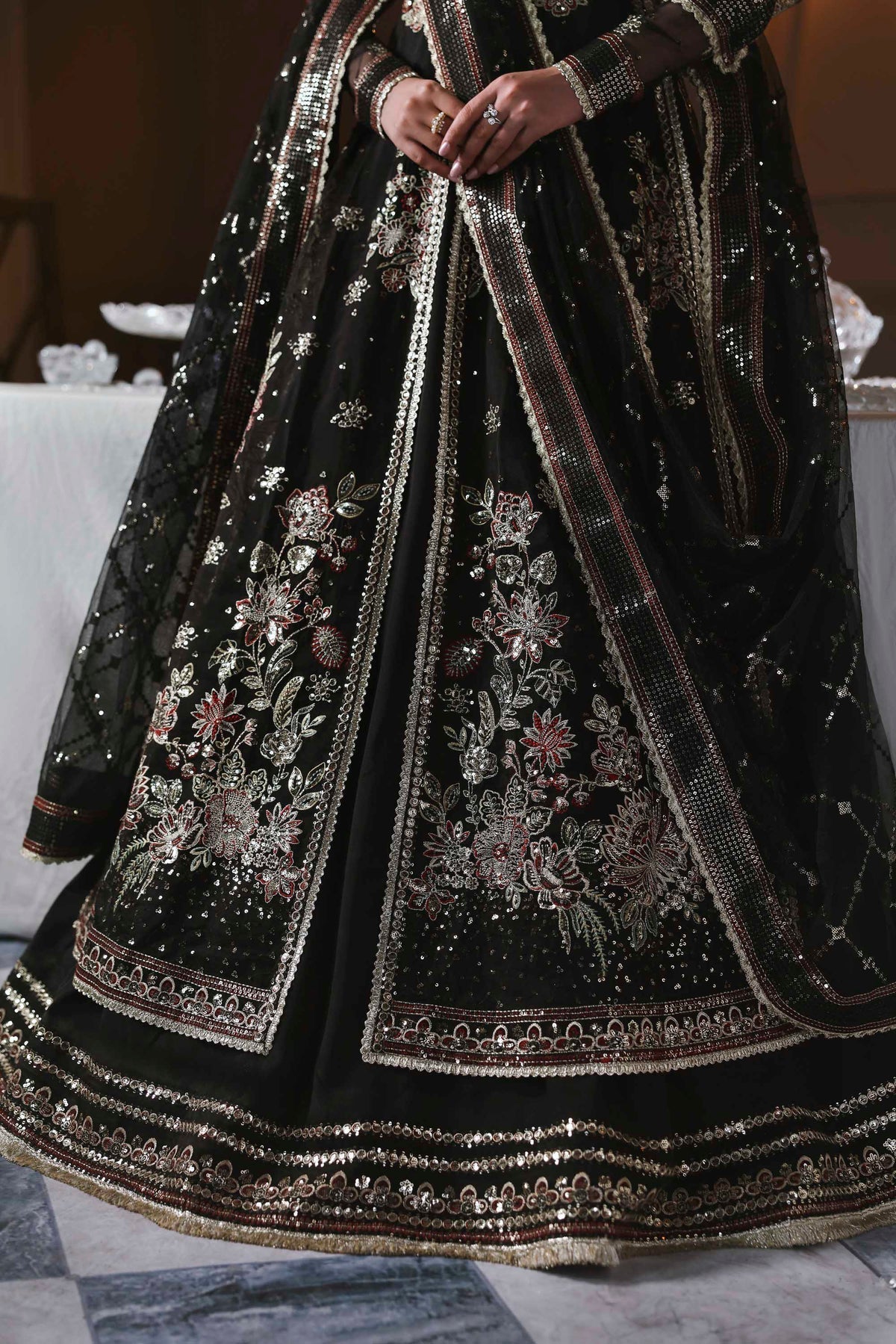 Akbar Aslam | Deewani Wedding Formals | Zarafreen by Akbar Aslam - Designer Dress  - Type : Ladies Clothes - Available at Libayah - 100% Original 