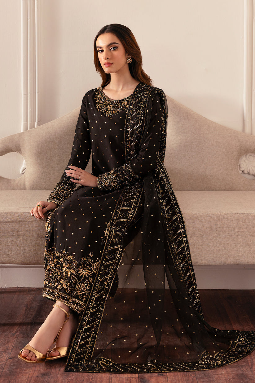 Raja Salahuddin | Love After Love Eid Edit 25 | Inky by Raja Salahuddin - Designer Dress  - Type : Ladies Clothes - Available at Libayah - 100% Original 