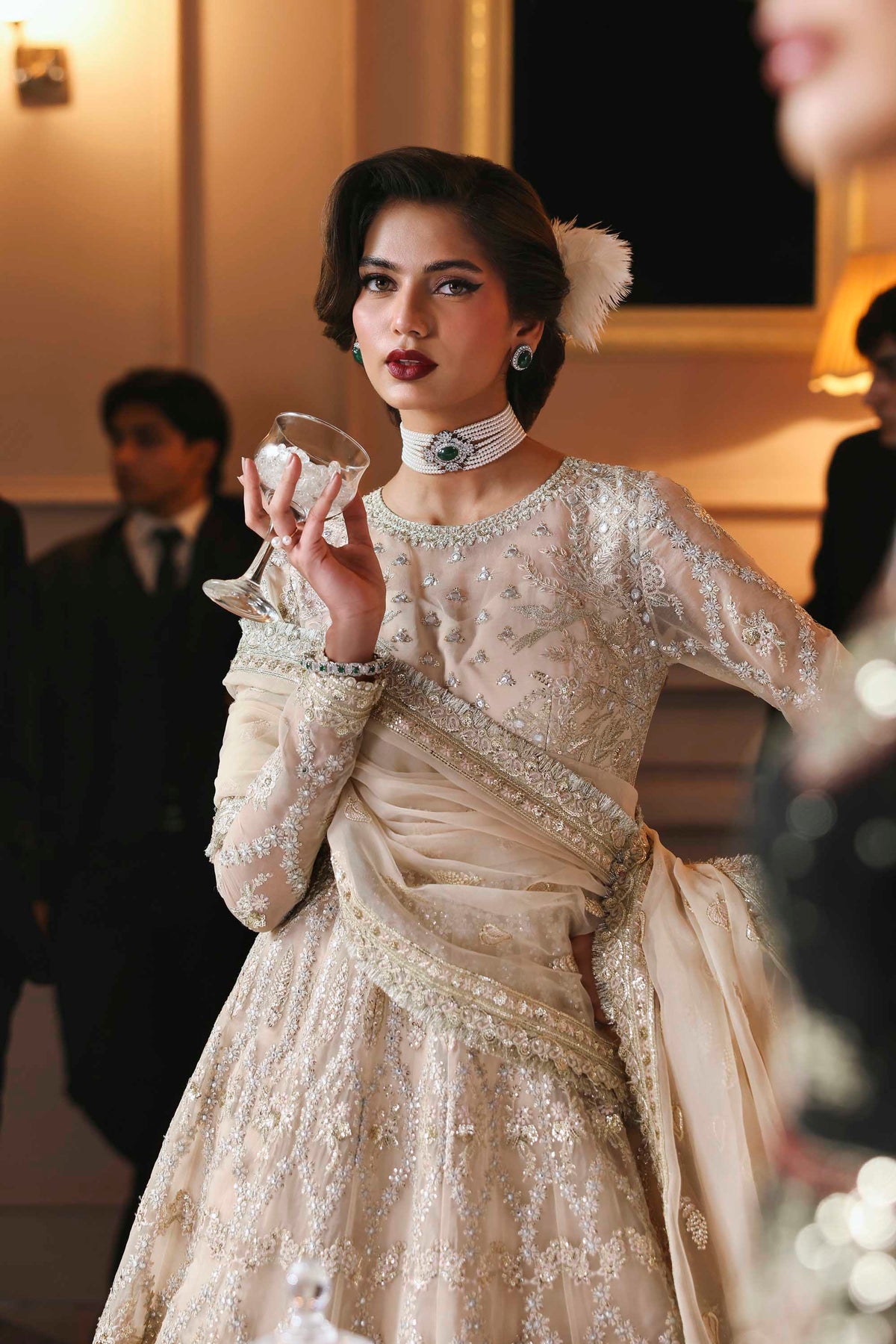 Akbar Aslam | Deewani Wedding Formals | Gulnisa by Akbar Aslam - Designer Dress  - Type : Ladies Clothes - Available at Libayah - 100% Original 