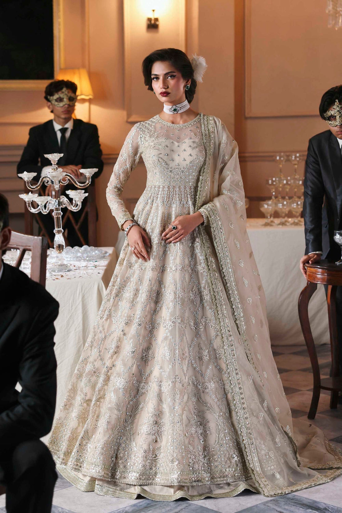 Akbar Aslam | Deewani Wedding Formals | Gulnisa by Akbar Aslam - Designer Dress  - Type : Ladies Clothes - Available at Libayah - 100% Original 
