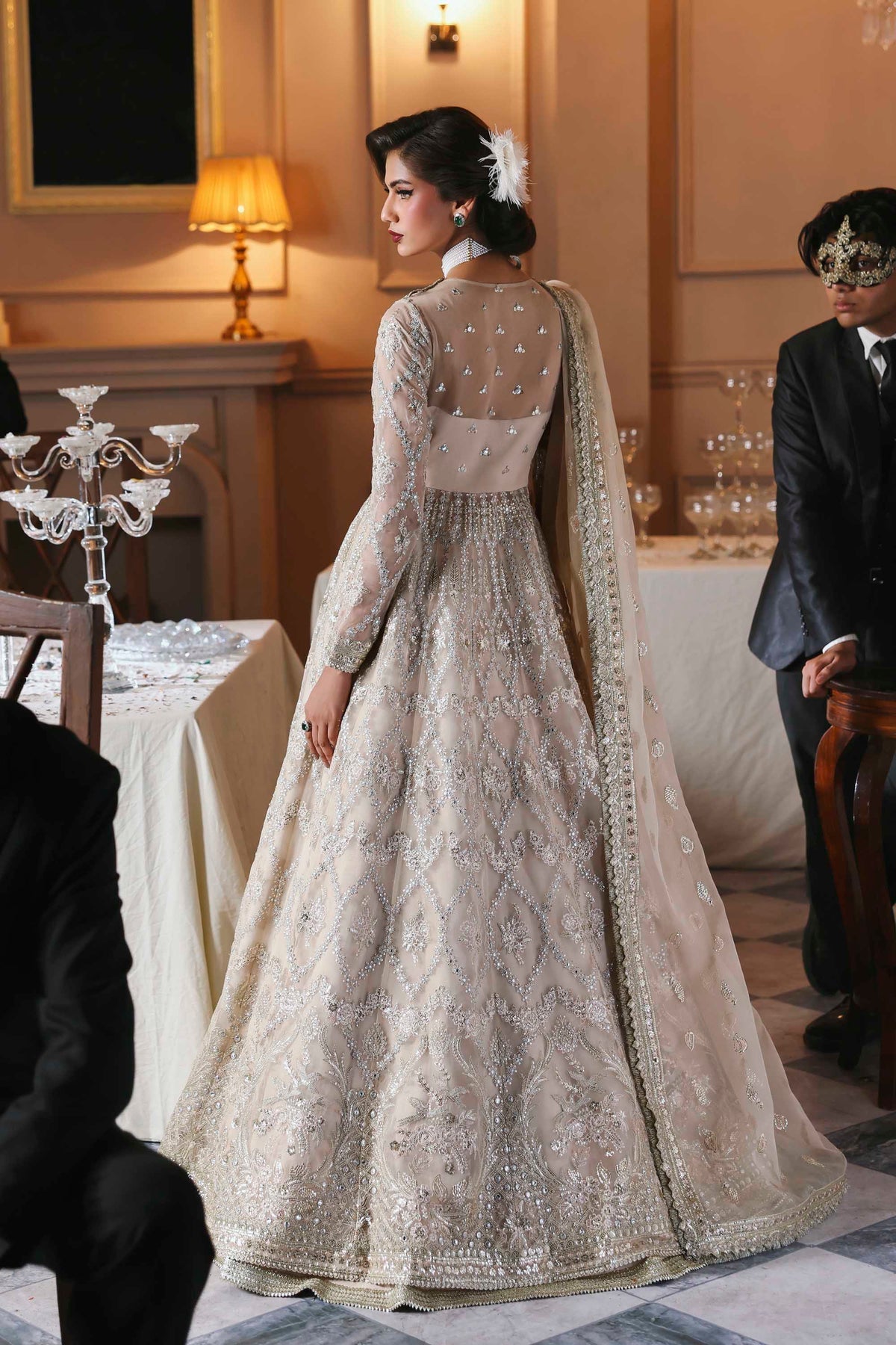 Akbar Aslam | Deewani Wedding Formals | Gulnisa by Akbar Aslam - Designer Dress  - Type : Ladies Clothes - Available at Libayah - 100% Original 