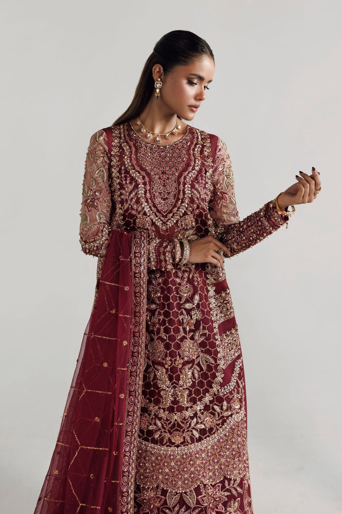 Akbar Aslam | Luxury Formals | Azelle by Akbar Aslam - Designer Dress  - Type : Ladies Clothes - Available at Libayah - 100% Original 