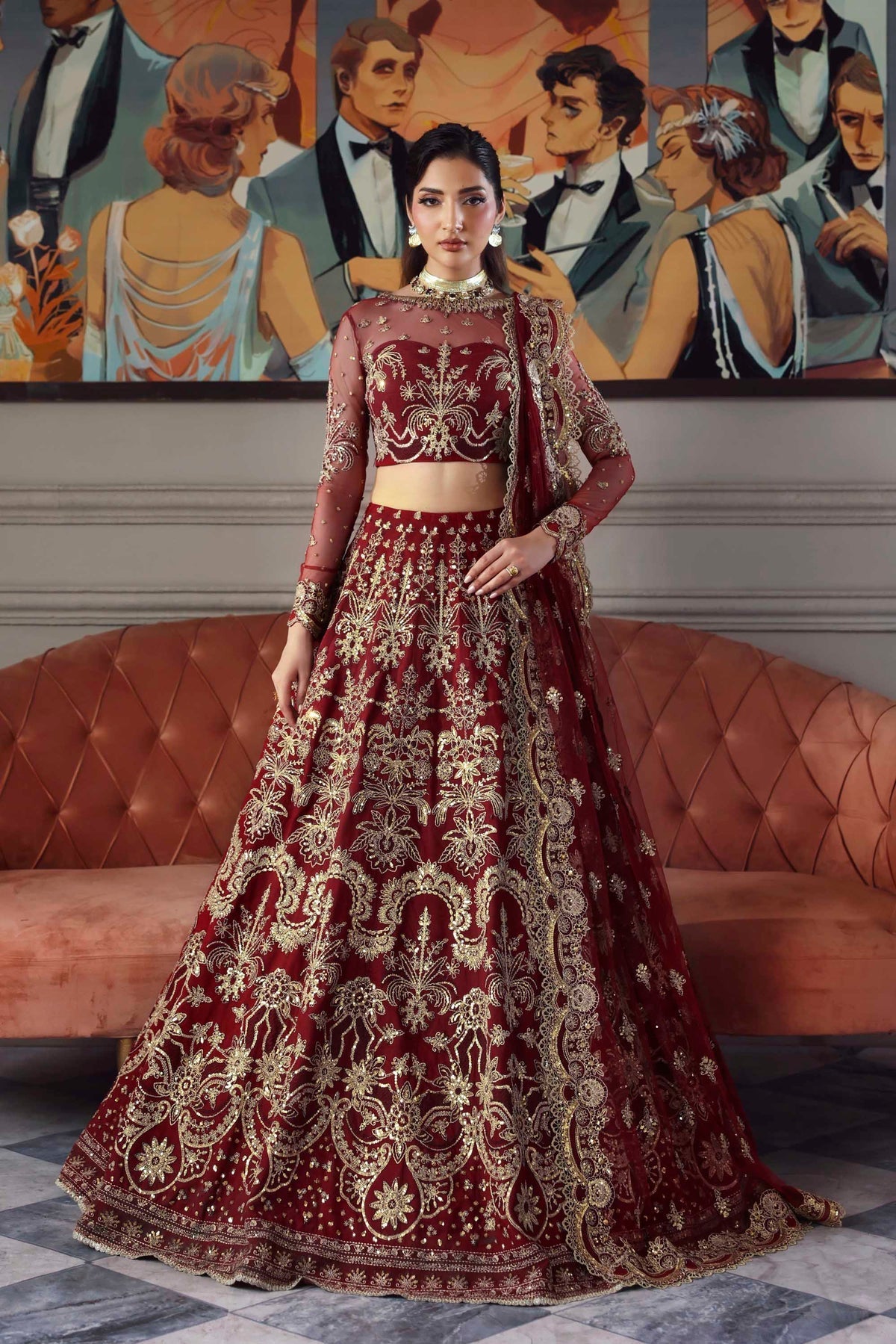 Akbar Aslam | Deewani Wedding Formals | Shahbano by Akbar Aslam - Designer Dress  - Type : Ladies Clothes - Available at Libayah - 100% Original 