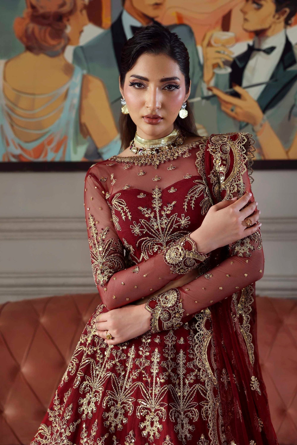 Akbar Aslam | Deewani Wedding Formals | Shahbano by Akbar Aslam - Designer Dress  - Type : Ladies Clothes - Available at Libayah - 100% Original 