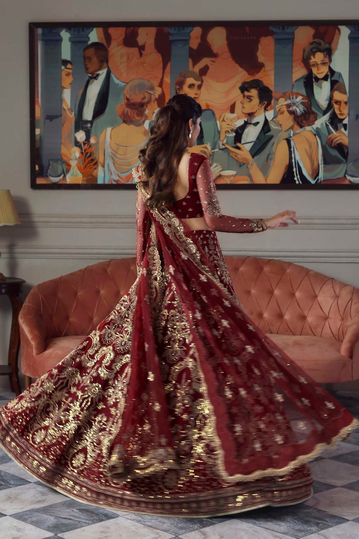 Akbar Aslam | Deewani Wedding Formals | Shahbano by Akbar Aslam - Designer Dress  - Type : Ladies Clothes - Available at Libayah - 100% Original 