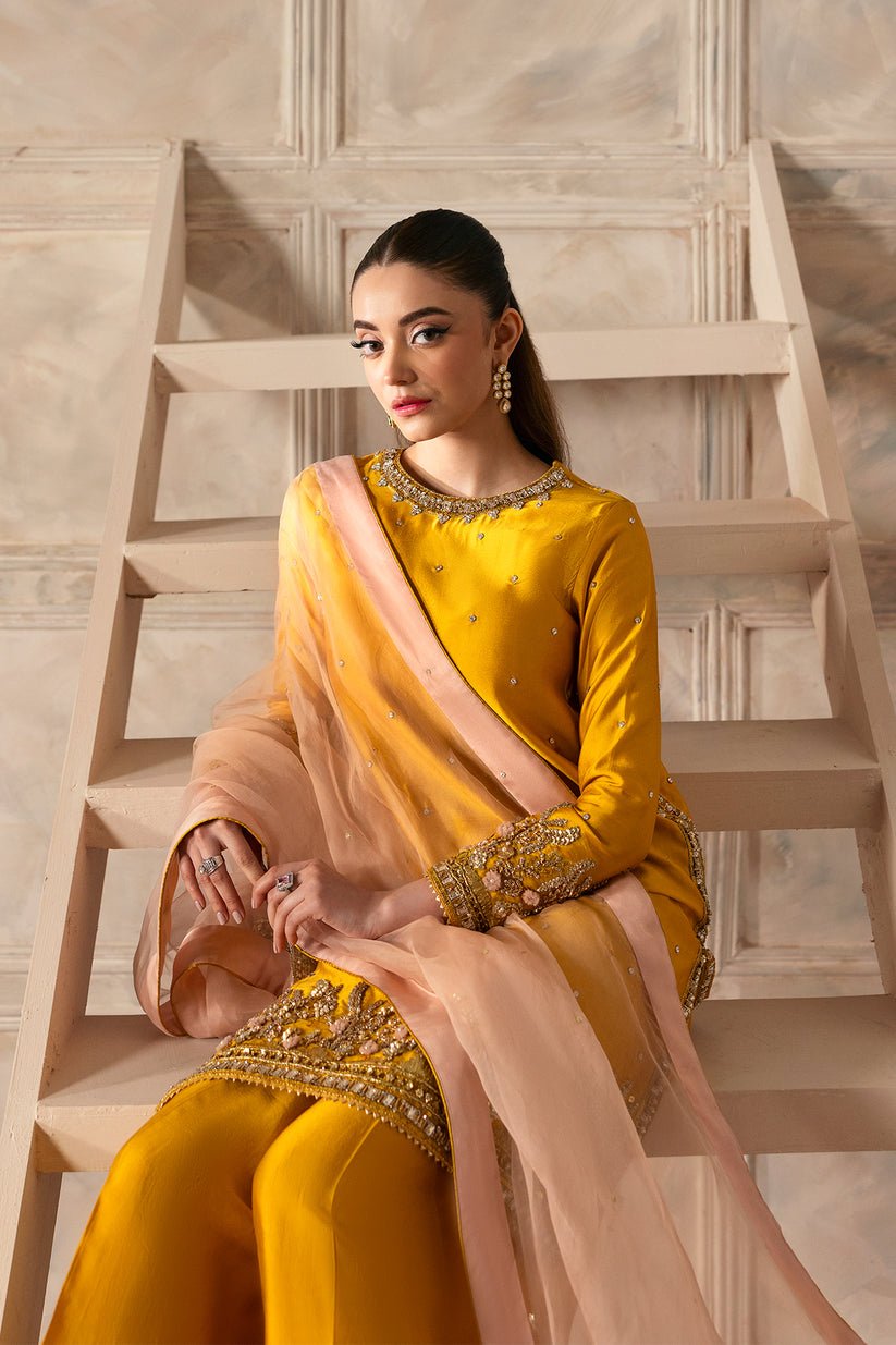 Raja Salahuddin | Love After Love Eid Edit 25 | Dafodil by Raja Salahuddin - Designer Dress  - Type : Ladies Clothes - Available at Libayah - 100% Original 