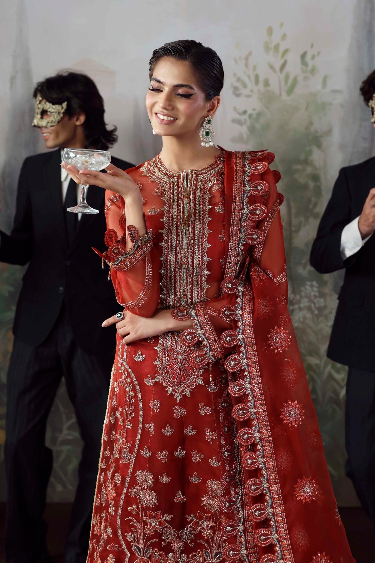 Akbar Aslam | Deewani Wedding Formals | Laalroz by Akbar Aslam - Designer Dress  - Type : Ladies Clothes - Available at Libayah - 100% Original 