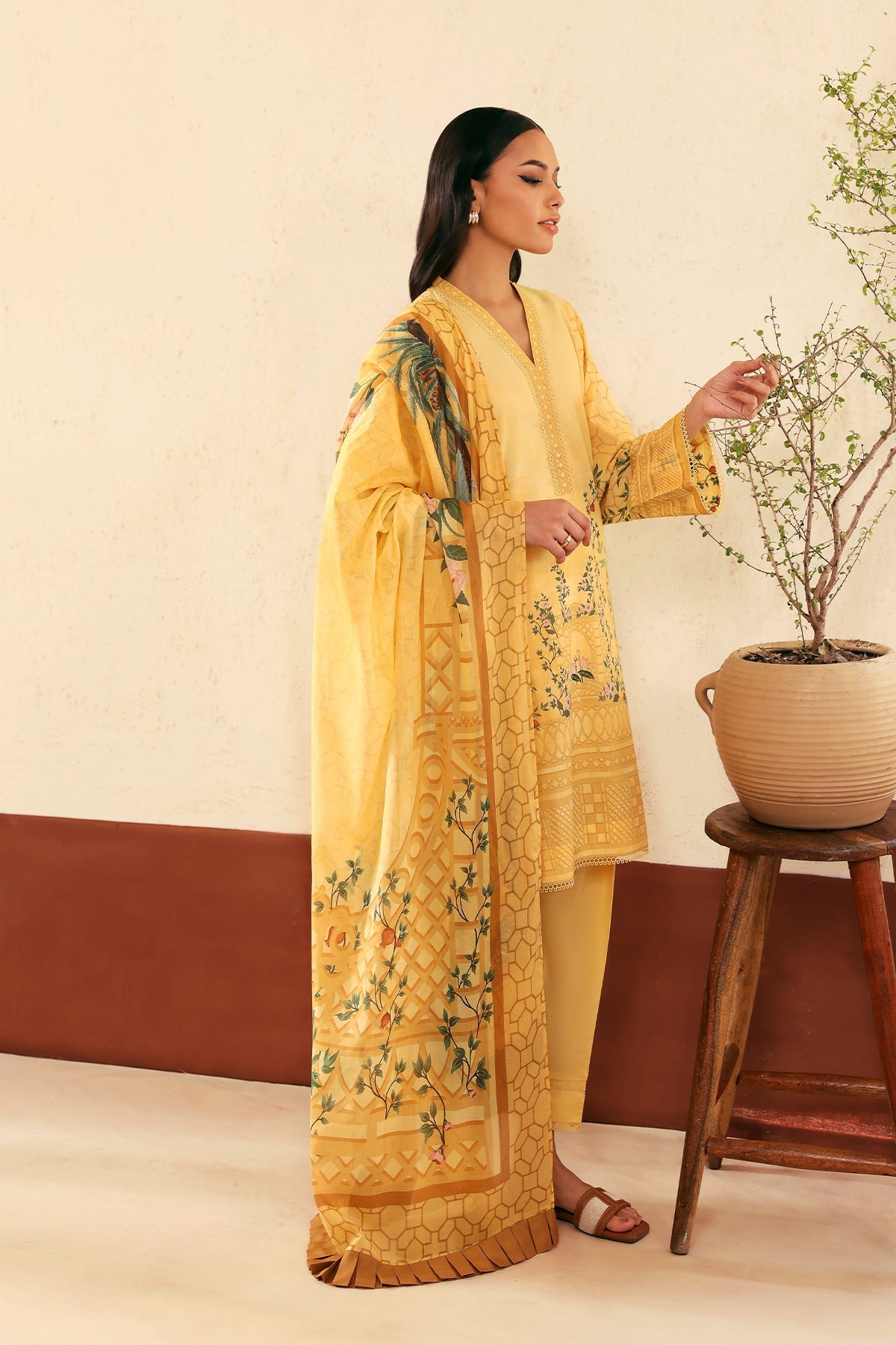 Sahar | Selene 25 | Golden Trellis by Sahar - Designer Dress - Type: Ladies Clothes - Available at Libayah - 100% Original
