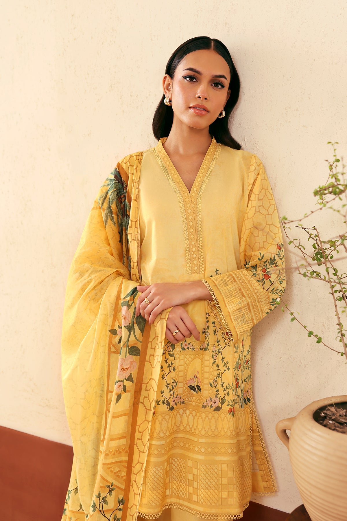 Sahar | Selene 25 | Golden Trellis by Sahar - Designer Dress - Type: Ladies Clothes - Available at Libayah - 100% Original