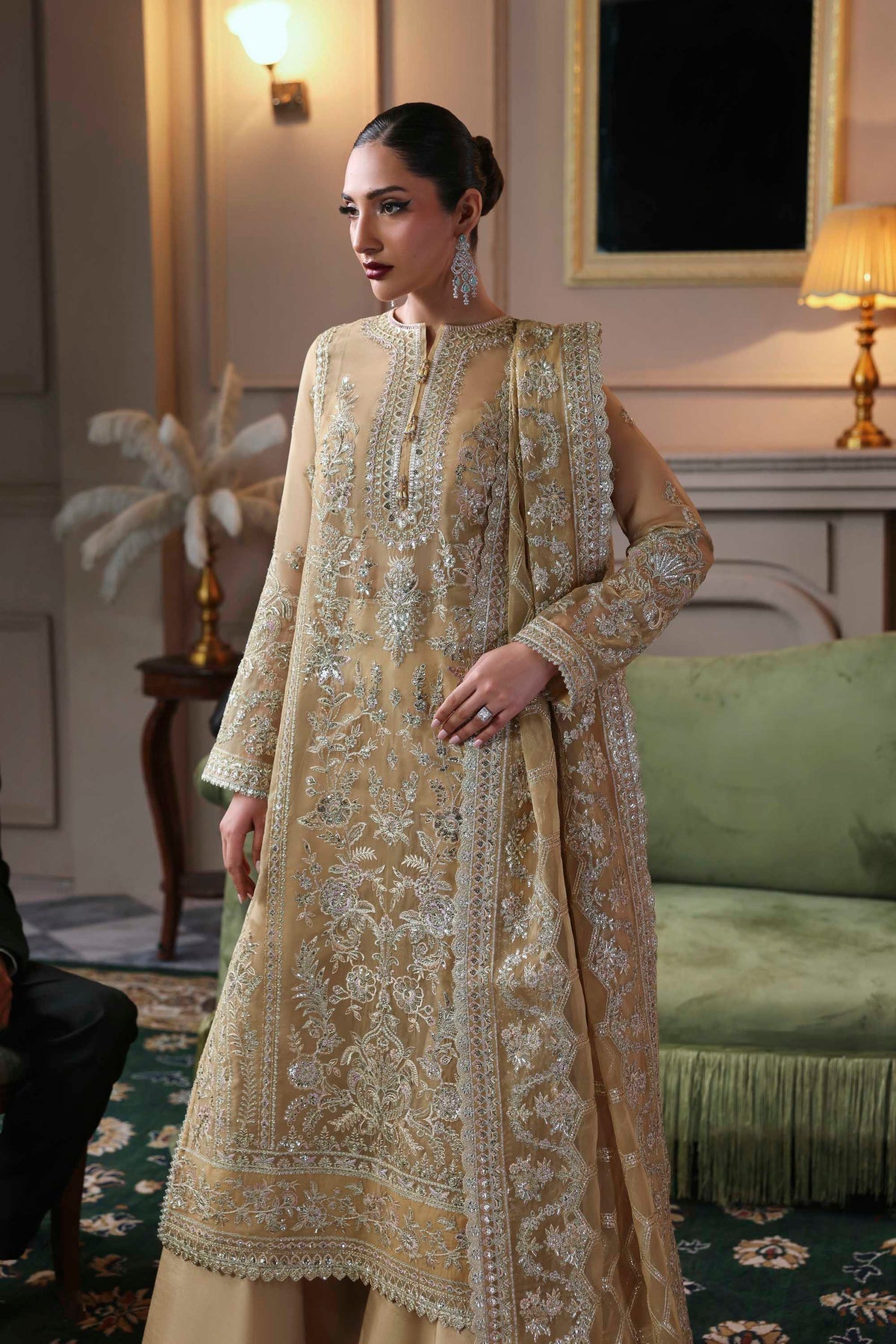 Akbar Aslam | Deewani Wedding Formals | Tajmeen by Akbar Aslam - Designer Dress  - Type : Ladies Clothes - Available at Libayah - 100% Original 