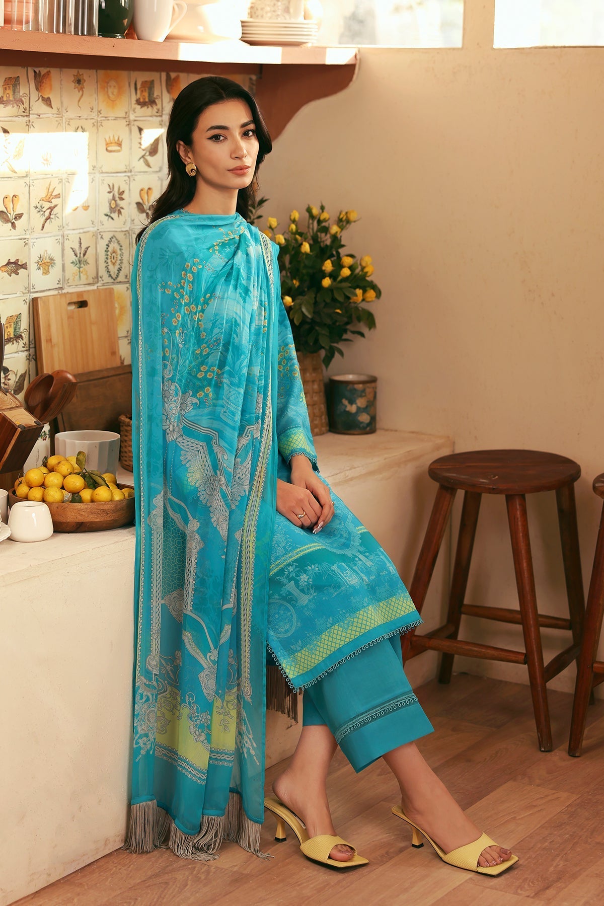 Sahar | Selene 25 | Oceanic Petals by Sahar - Designer Dress - Type: Ladies Clothes - Available at Libayah - 100% Original