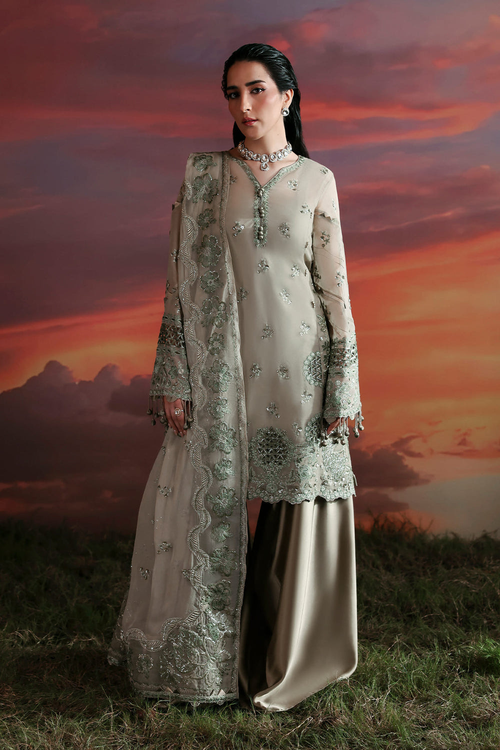 Zarposh | Moonlit Muse | Nerine by Zarposh - Designer Dress  - Type : Ladies Clothes - Available at Libayah - 100% Original 