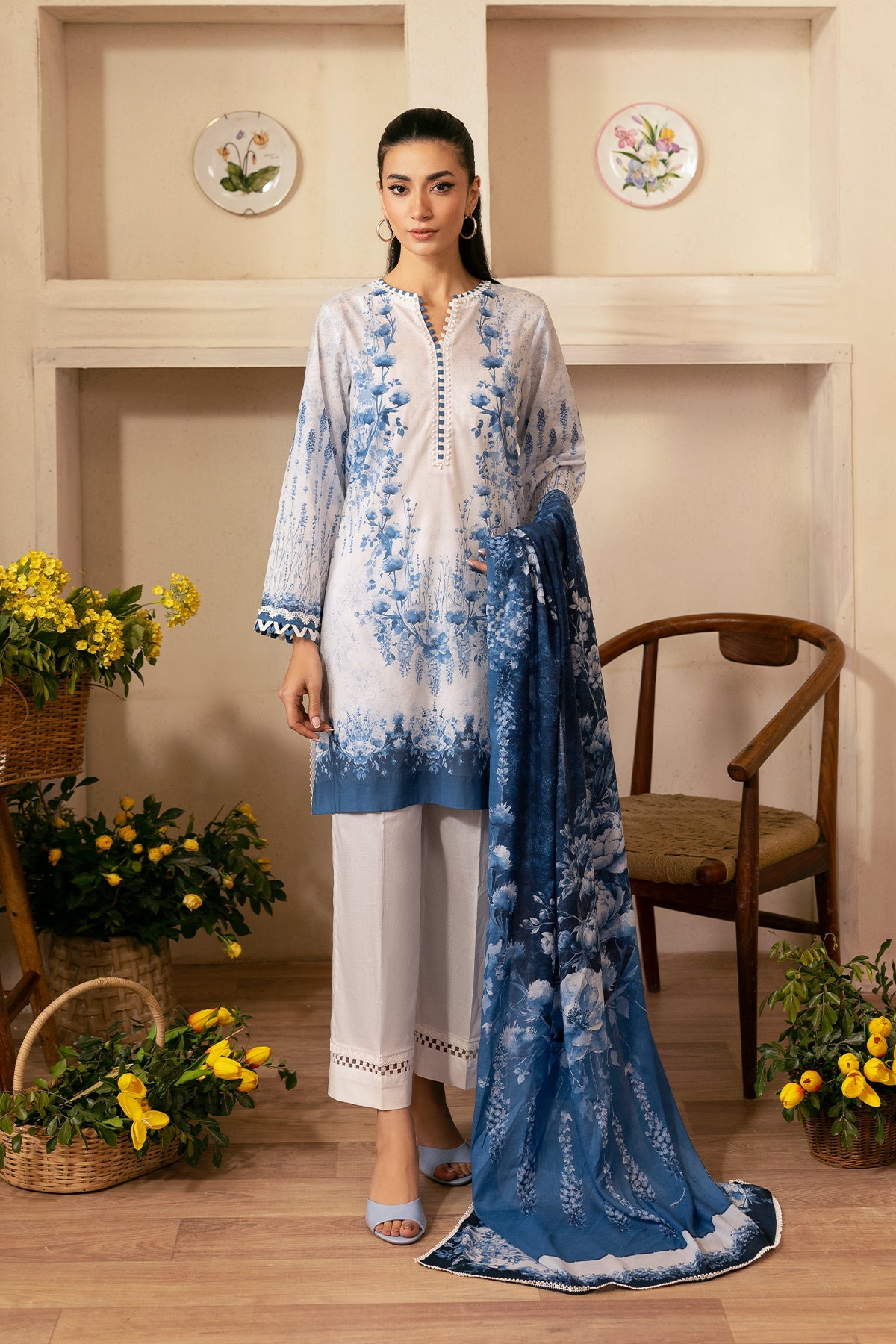 Sahar | Selene 25 | Sapphire Petal by Sahar - Designer Dress - Type: Ladies Clothes - Available at Libayah - 100% Original