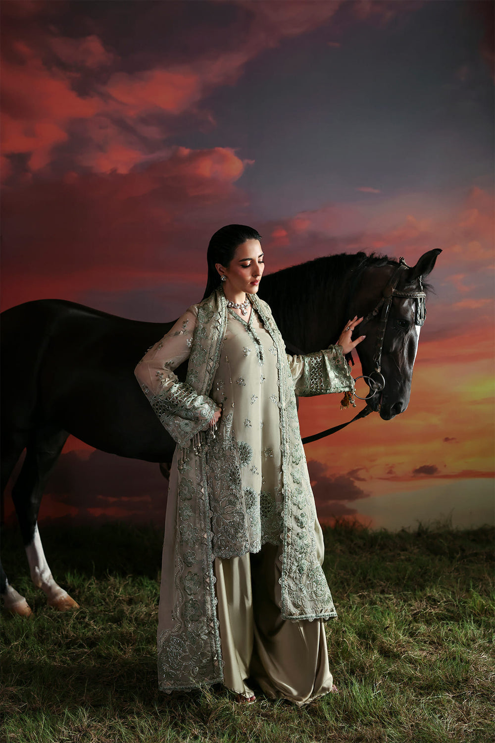 Zarposh | Moonlit Muse | Nerine by Zarposh - Designer Dress  - Type : Ladies Clothes - Available at Libayah - 100% Original 