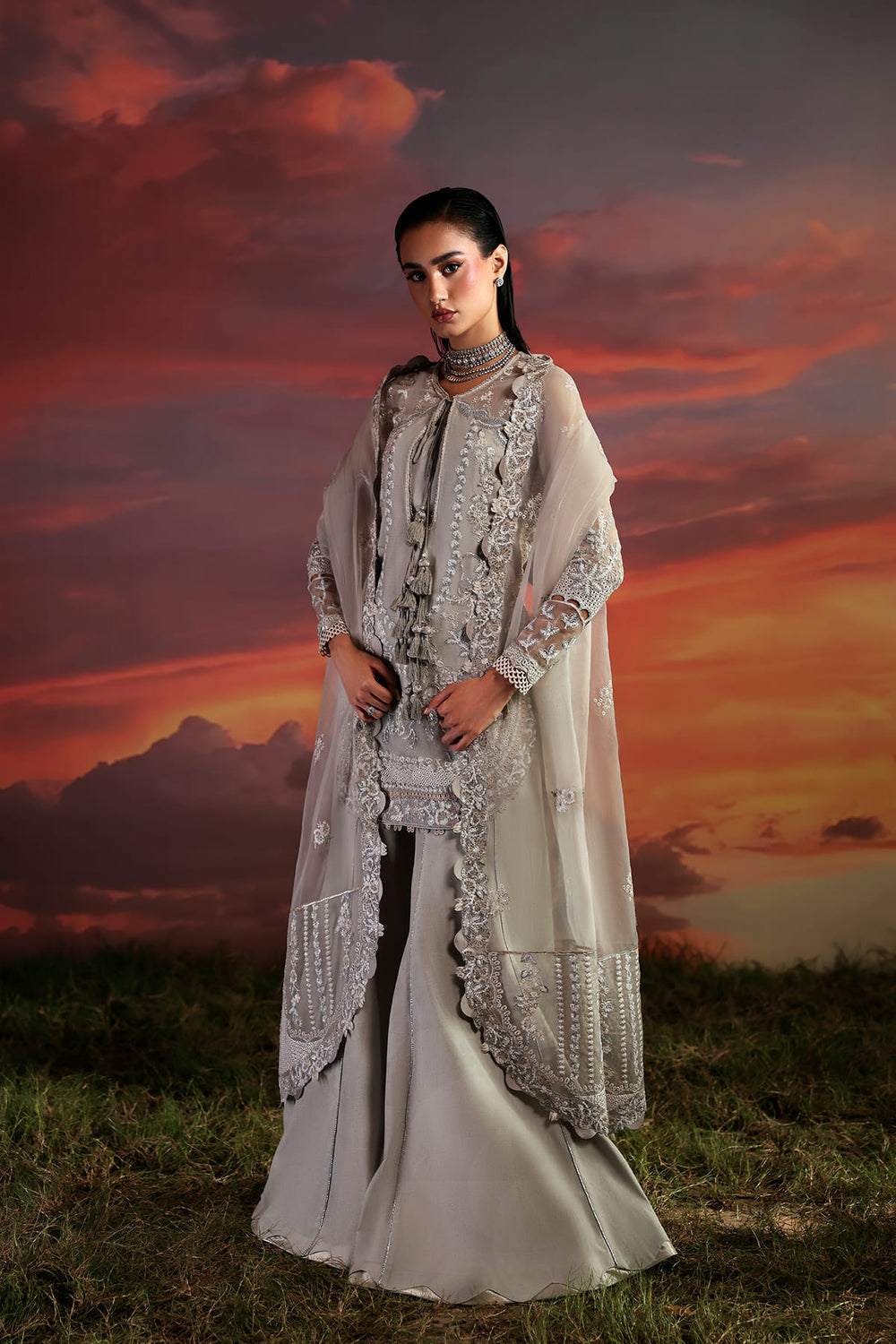 Zarposh | Moonlit Muse | Lumen by Zarposh - Designer Dress  - Type : Ladies Clothes - Available at Libayah - 100% Original 