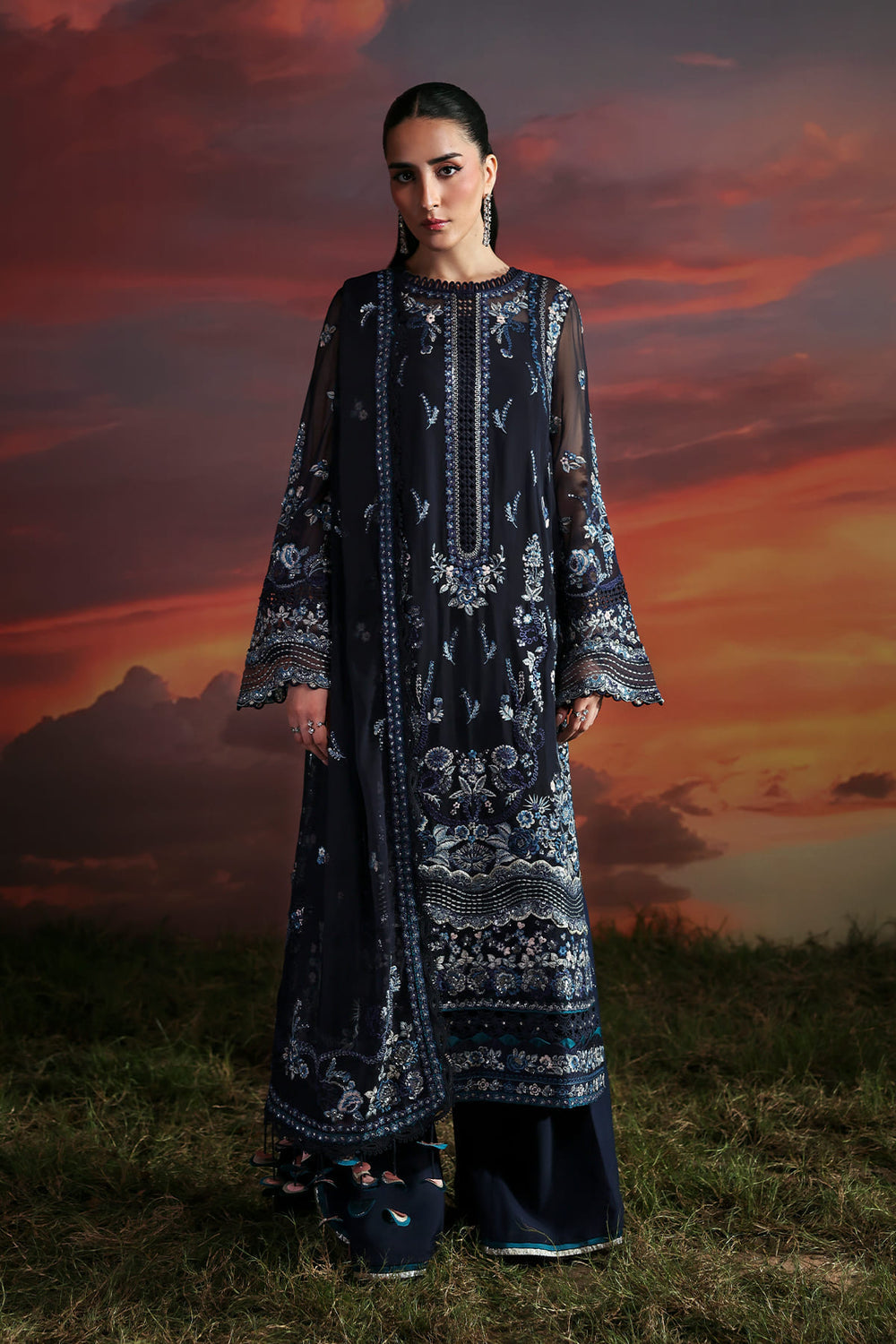 Zarposh | Moonlit Muse | Muse by Zarposh - Designer Dress  - Type : Ladies Clothes - Available at Libayah - 100% Original 