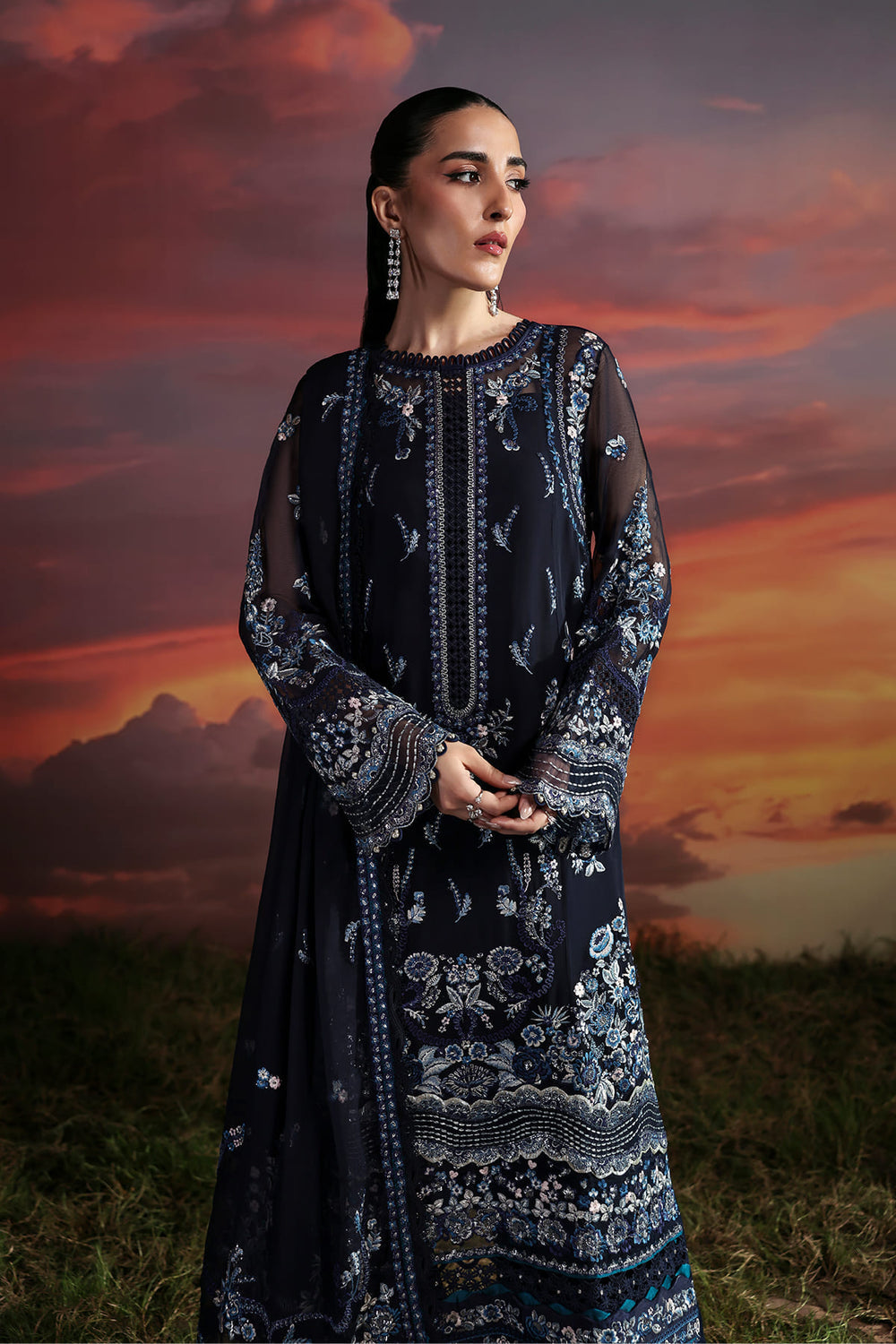 Zarposh | Moonlit Muse | Muse by Zarposh - Designer Dress  - Type : Ladies Clothes - Available at Libayah - 100% Original 